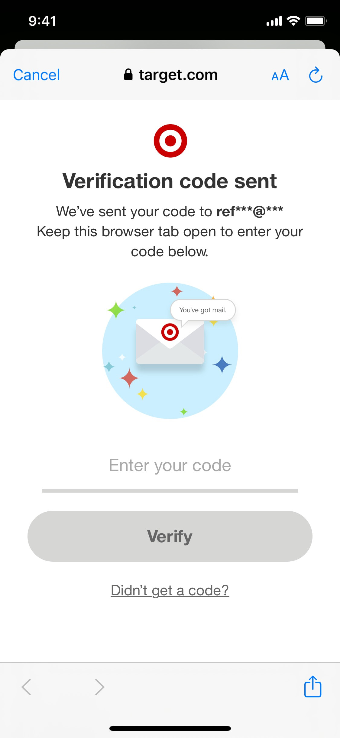 Target iOS screen 391