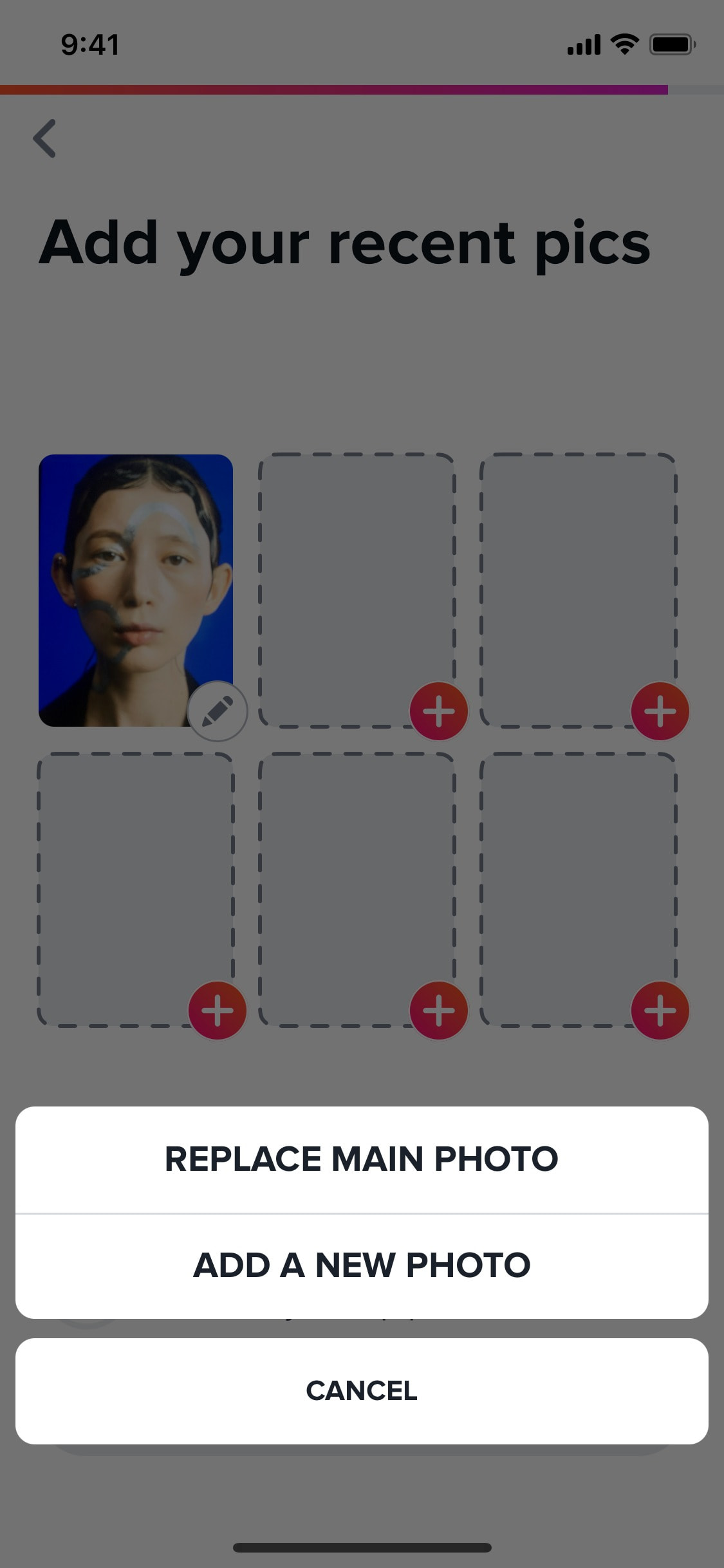 Tinder iOS screen 96
