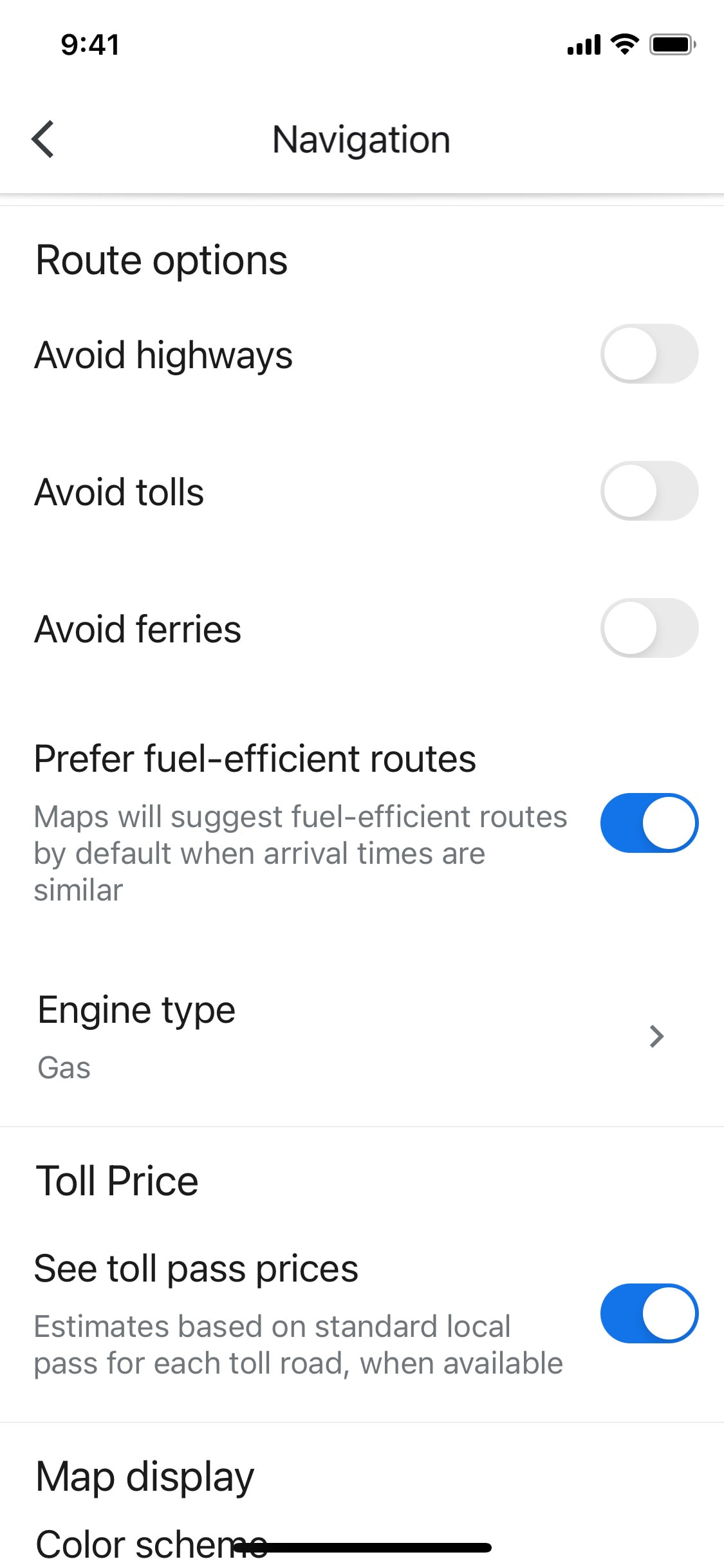 Google Maps iOS screen 676