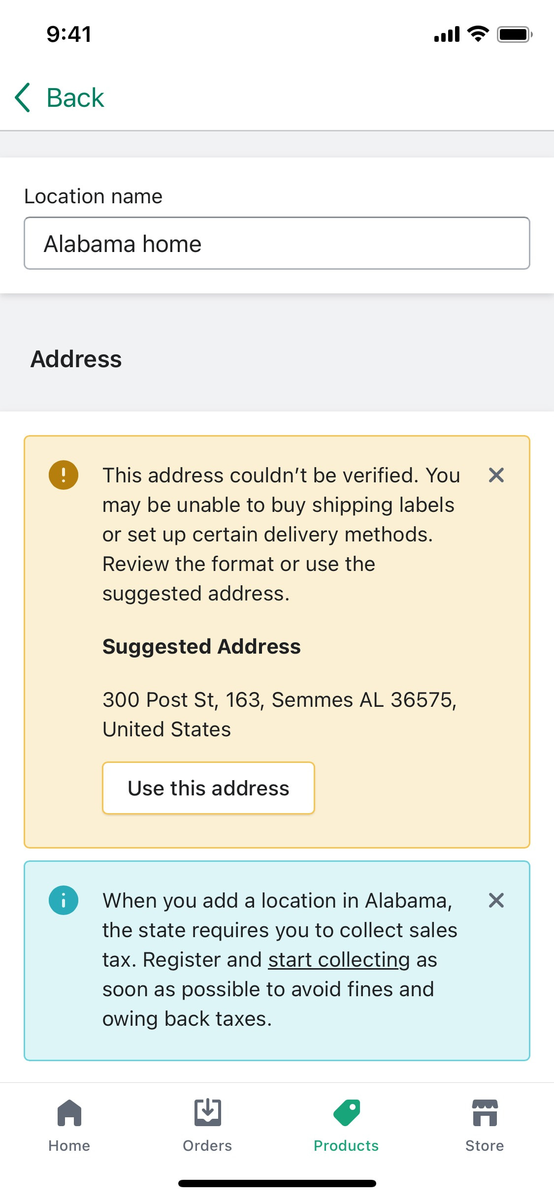 Shopify iOS screen 365