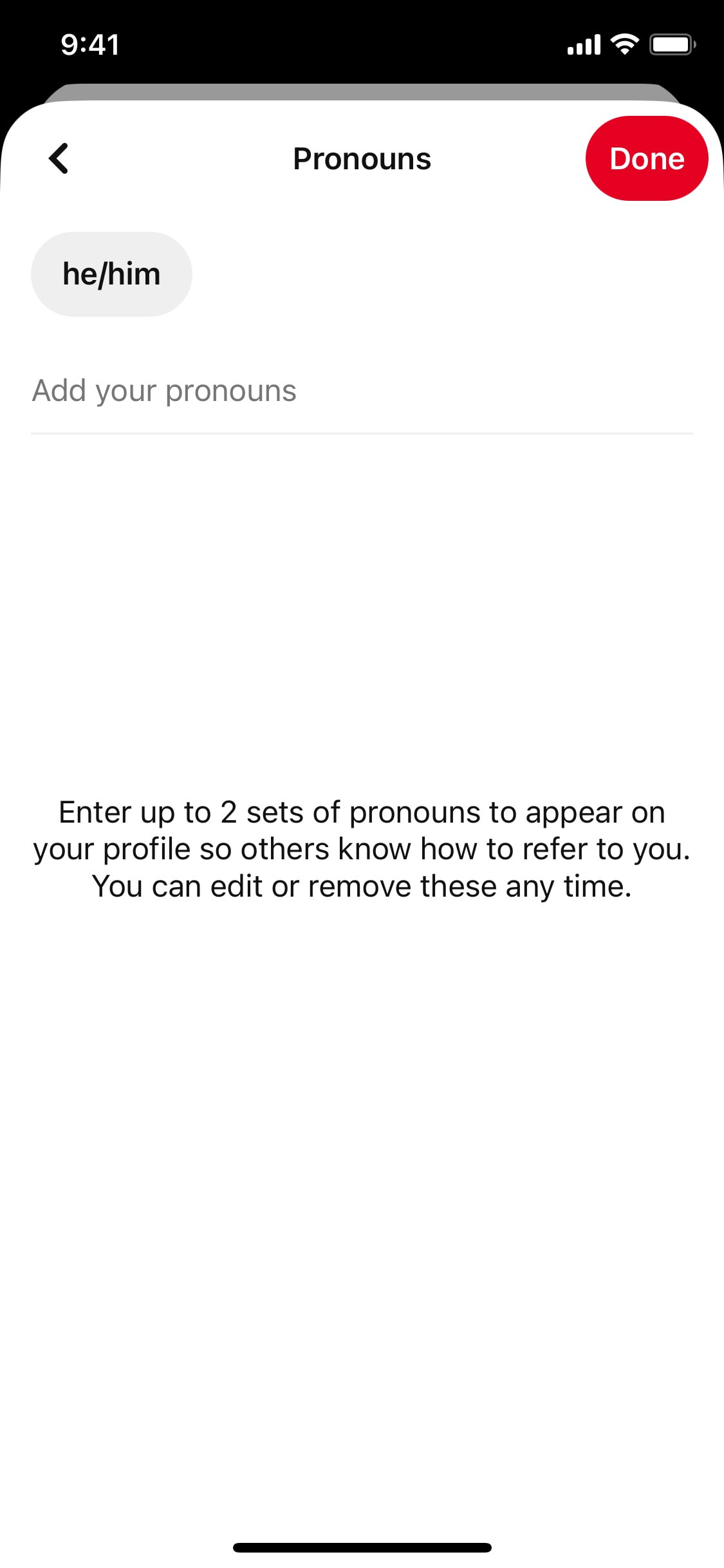 Pinterest iOS screen 410
