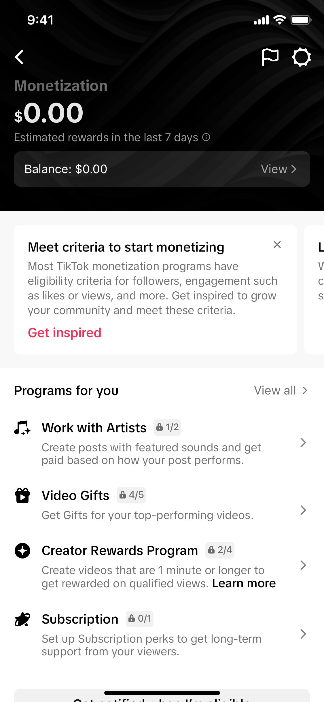 TikTok iOS screen 123
