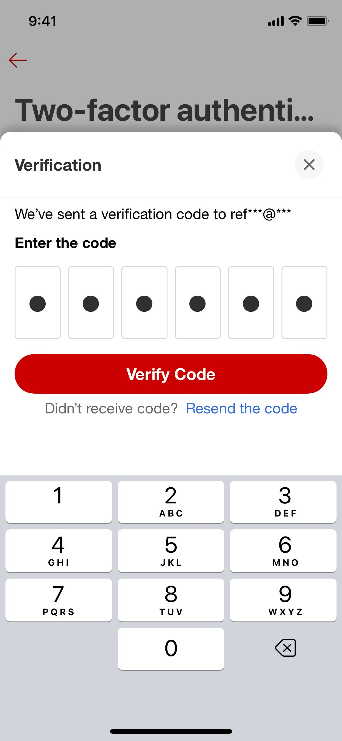 Target iOS screen 487