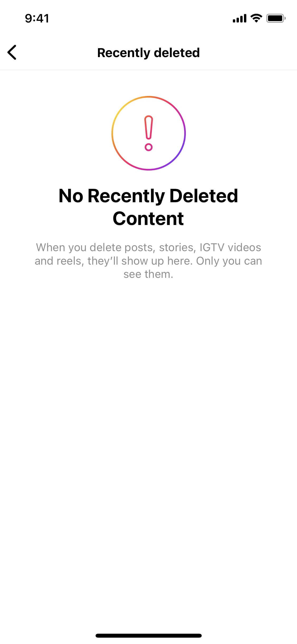 Instagram iOS screen 724