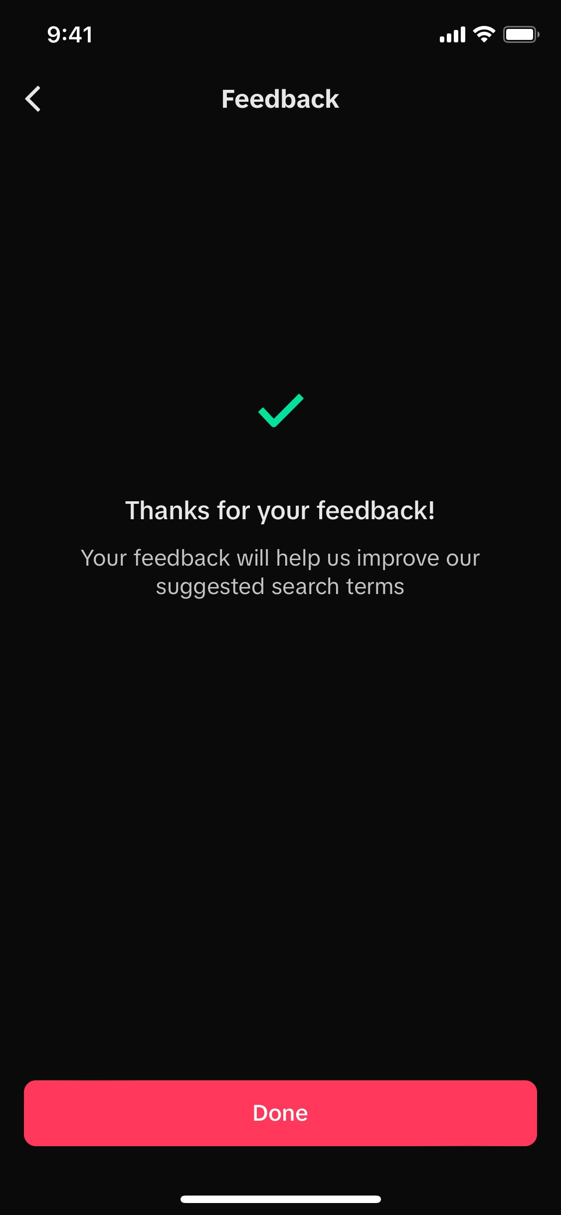 TikTok iOS screen 652