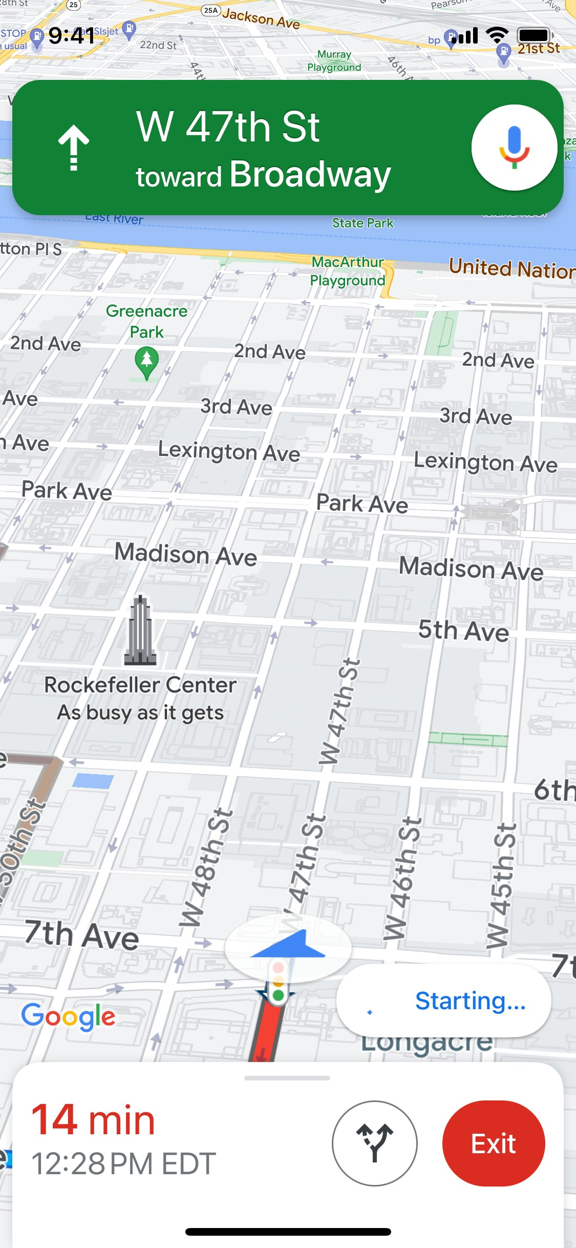 Google Maps iOS screen 642