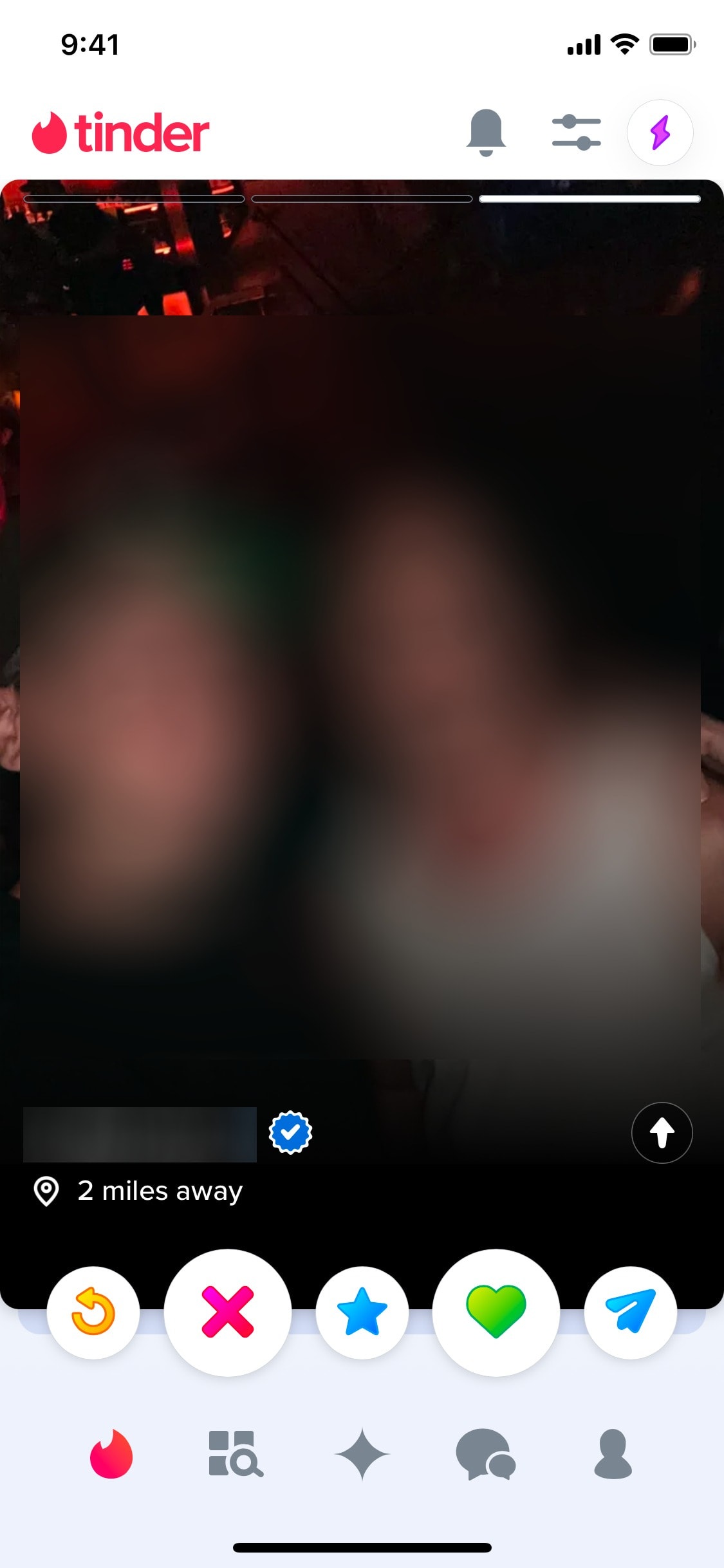 Tinder iOS screen 34