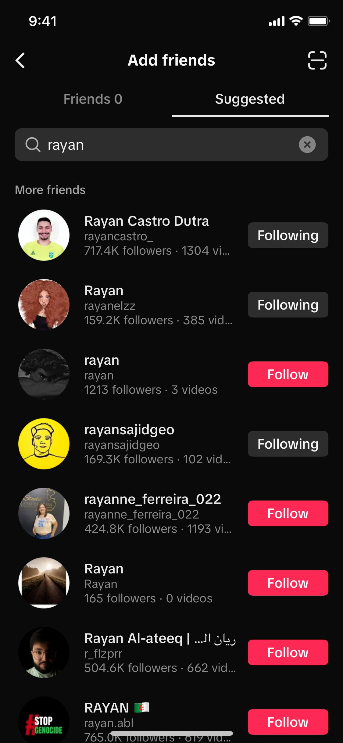 TikTok iOS screen 605