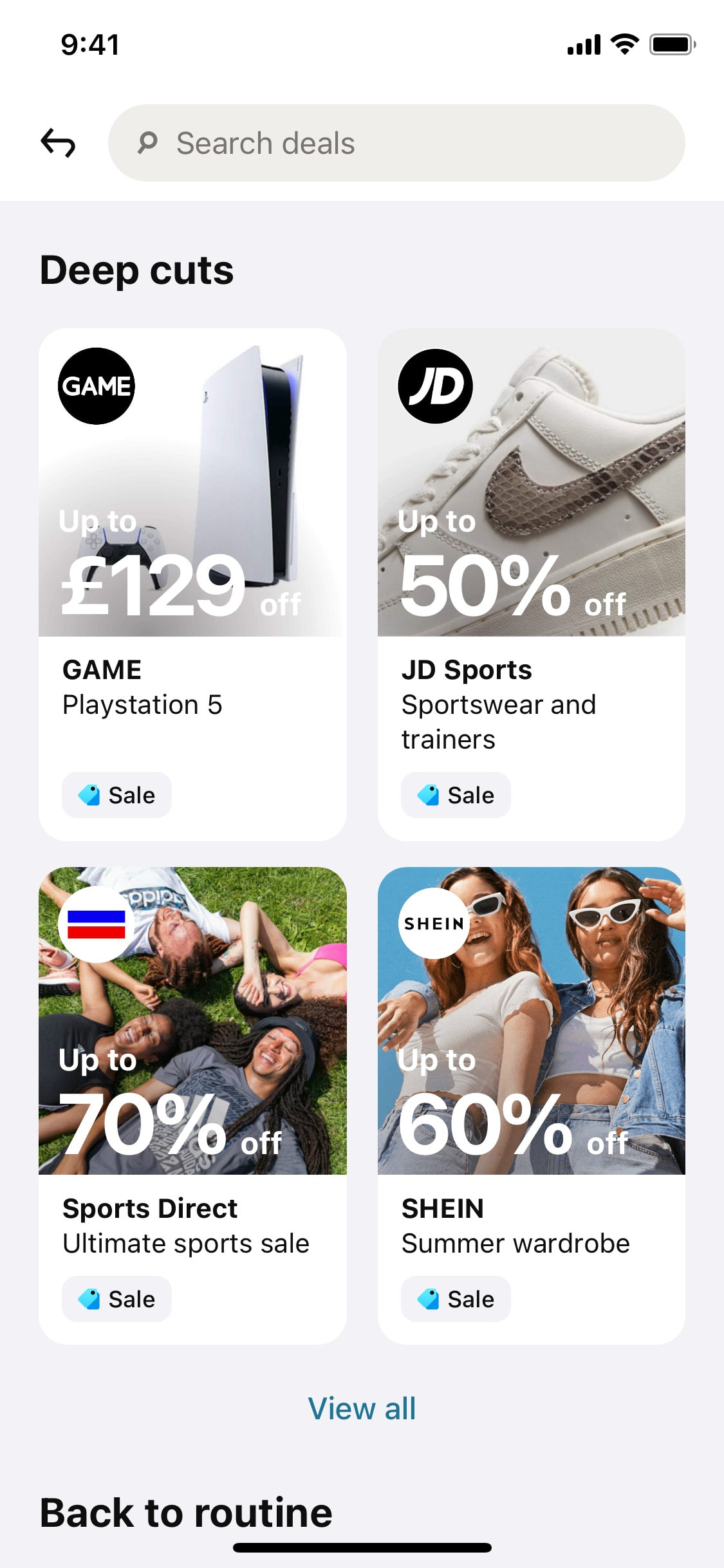 Klarna iOS screen 375