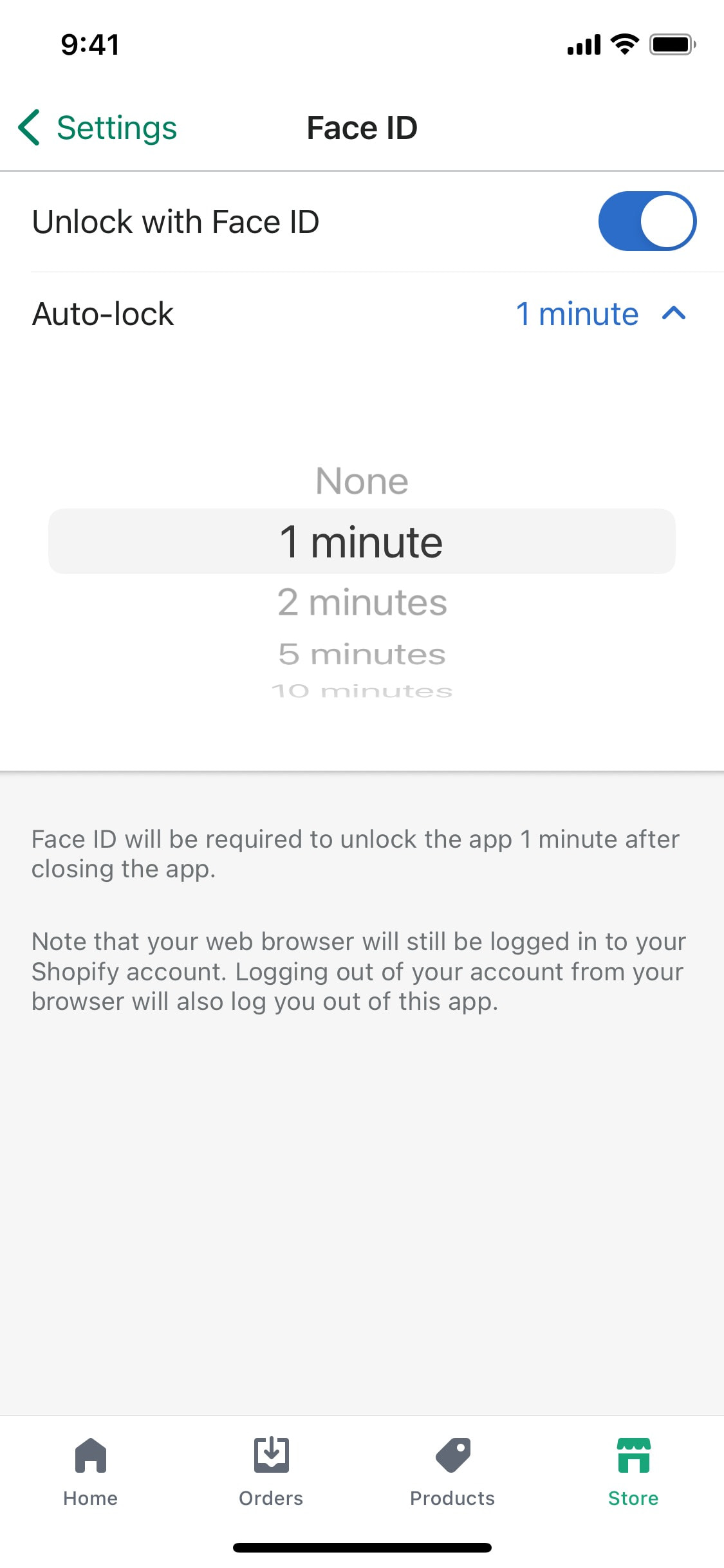 Shopify iOS screen 163