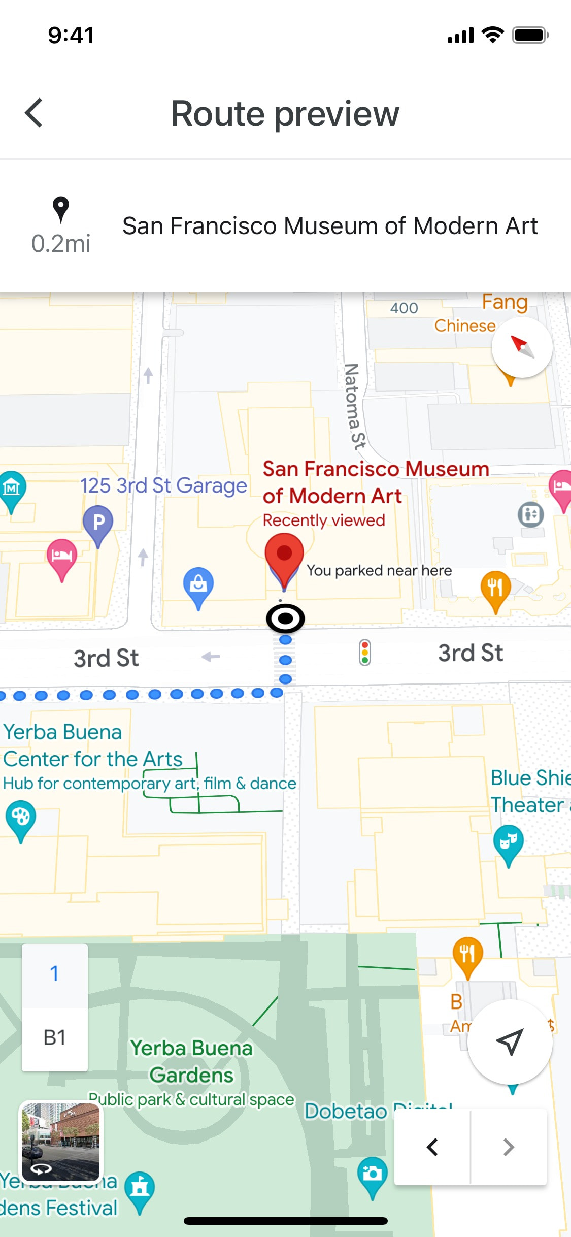 Google Maps iOS screen 521