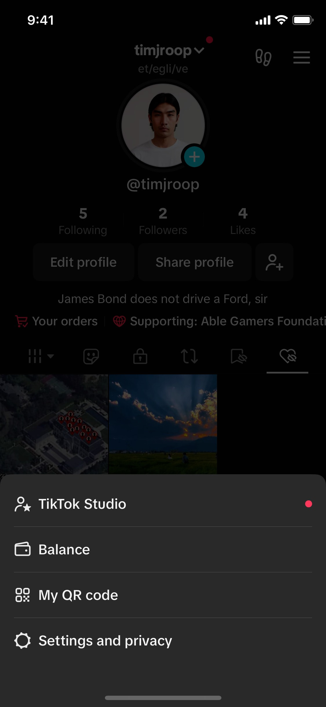 TikTok iOS screen 83