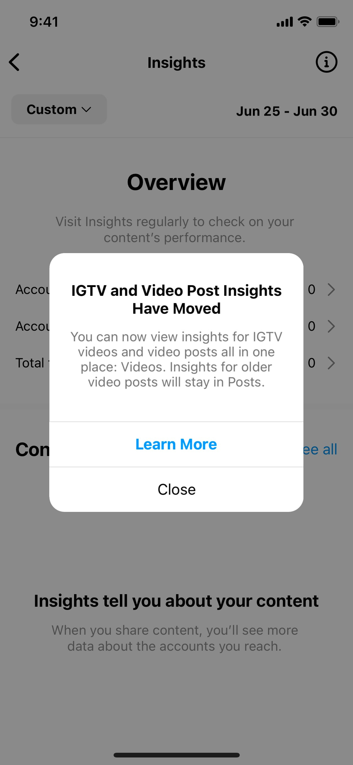 Instagram iOS screen 1027