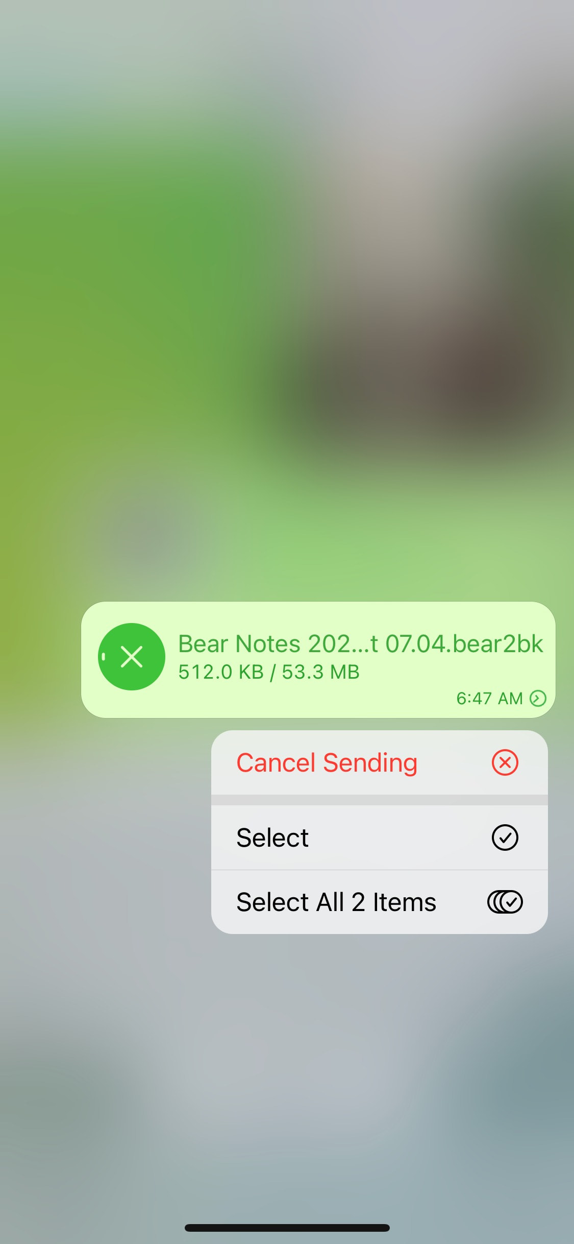 Telegram iOS screen 534