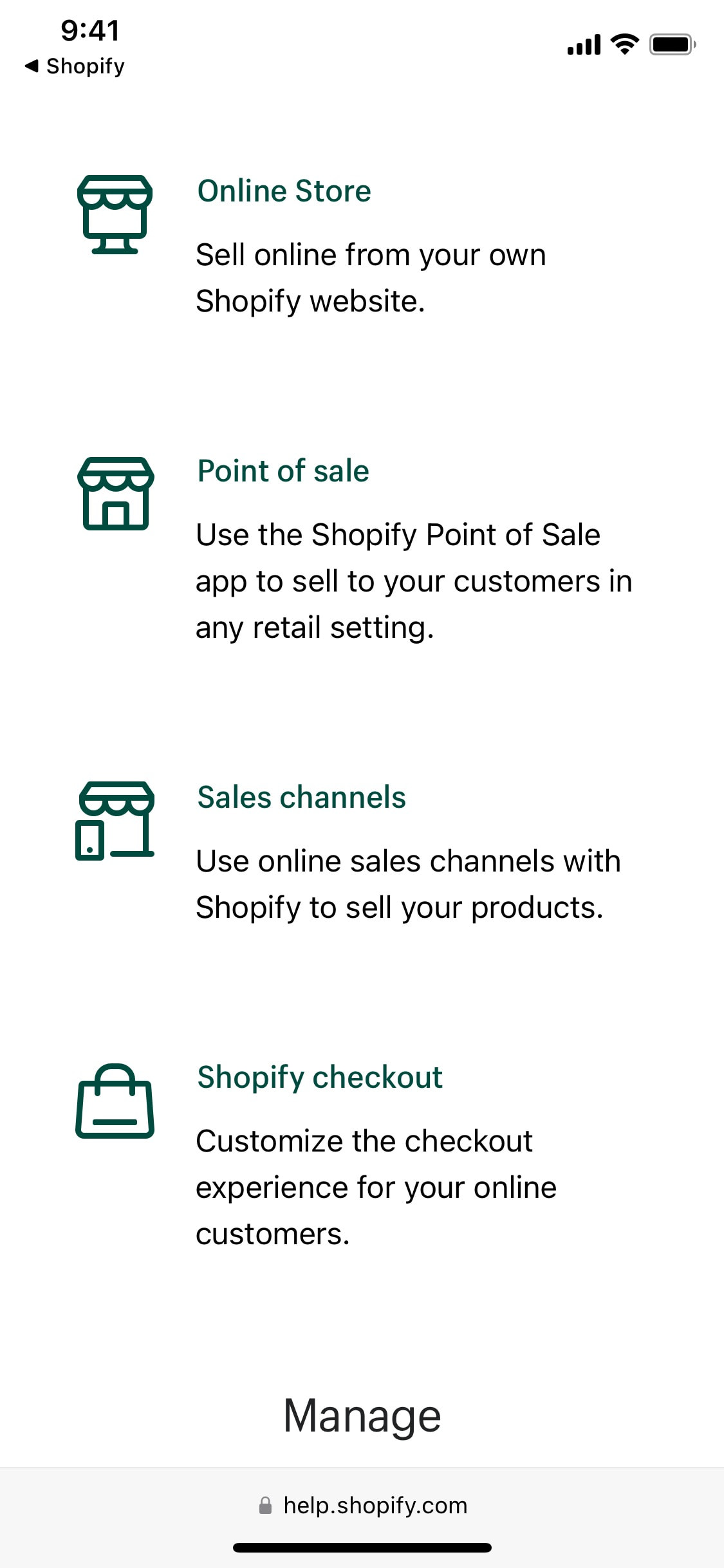 Shopify iOS screen 310