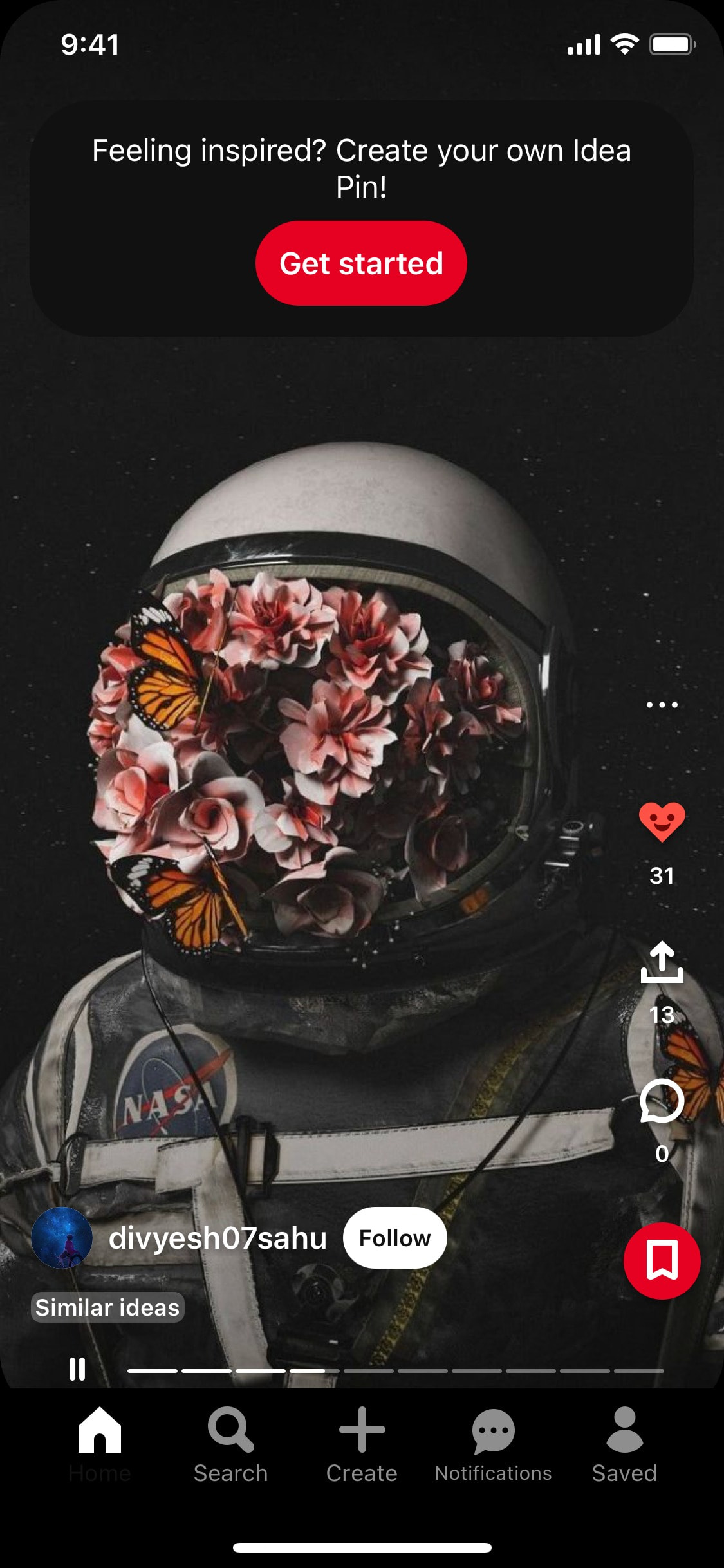 Pinterest iOS screen 147