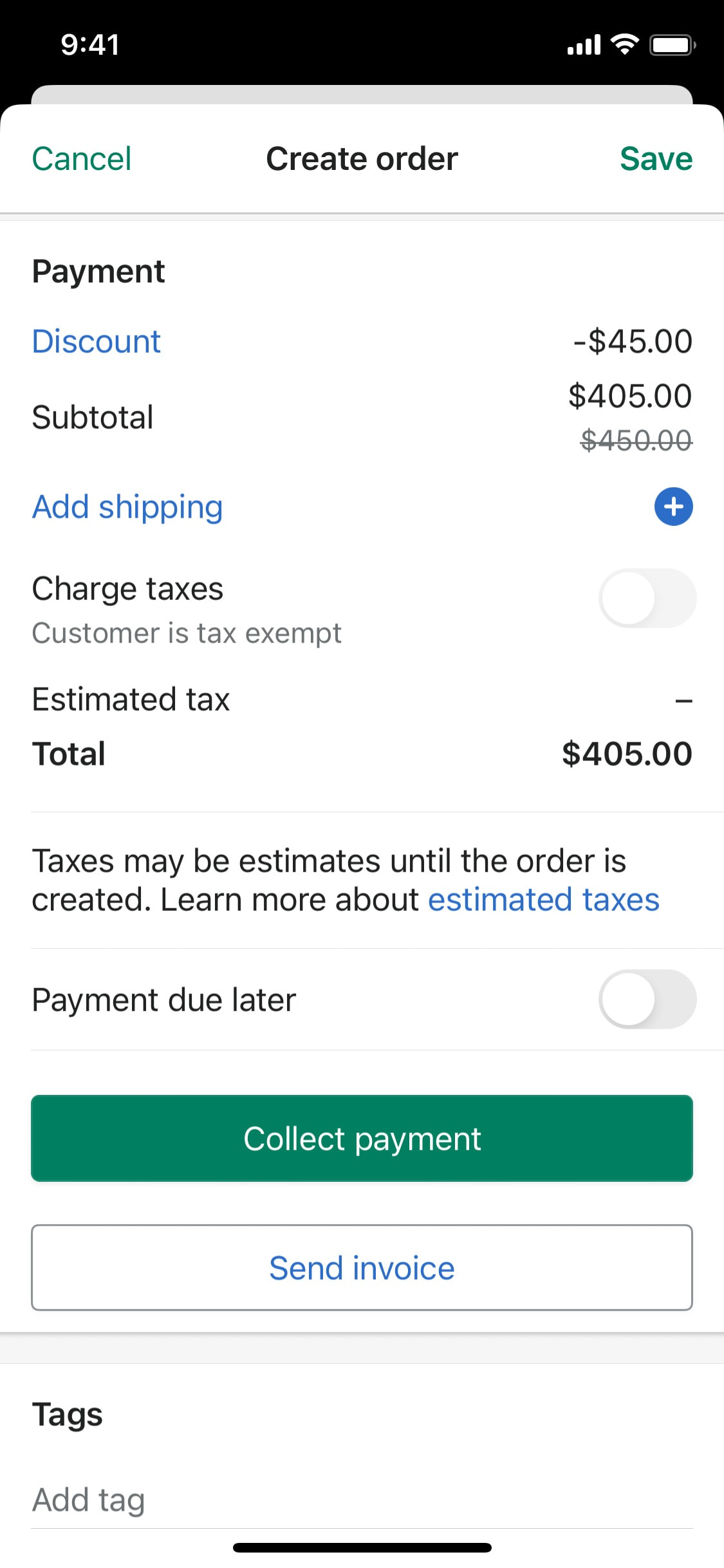 Shopify iOS screen 424