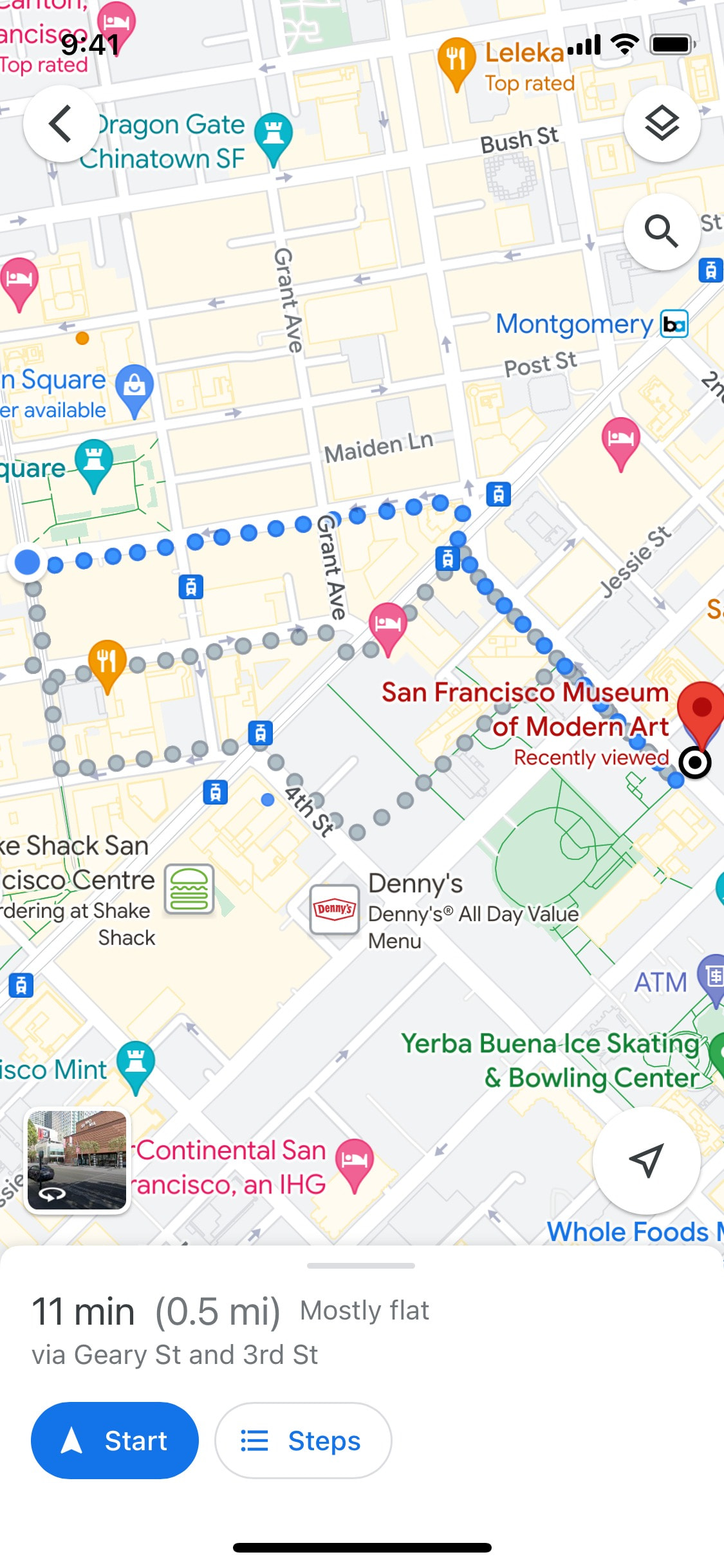 Google Maps iOS screen 641