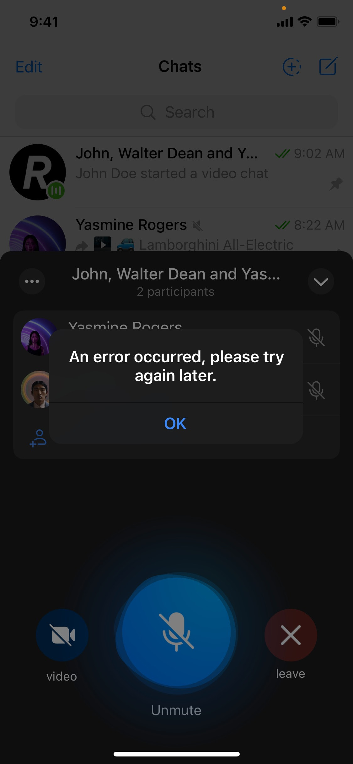 Telegram iOS screen 860
