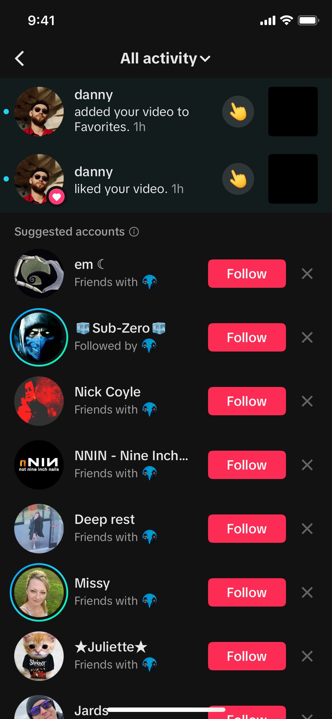 TikTok iOS screen 291