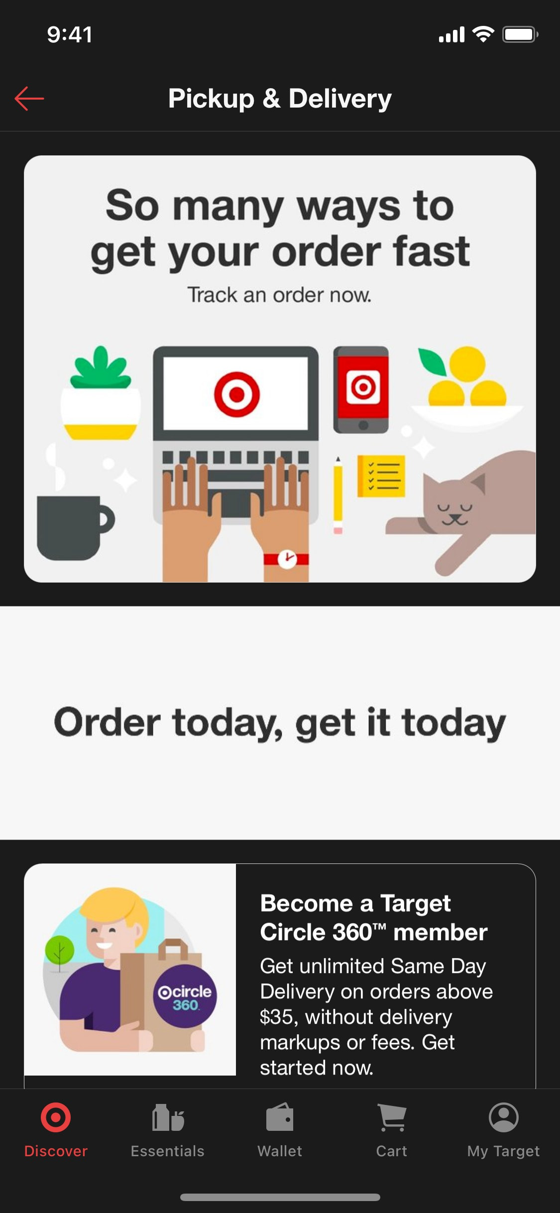 Target iOS screen 534