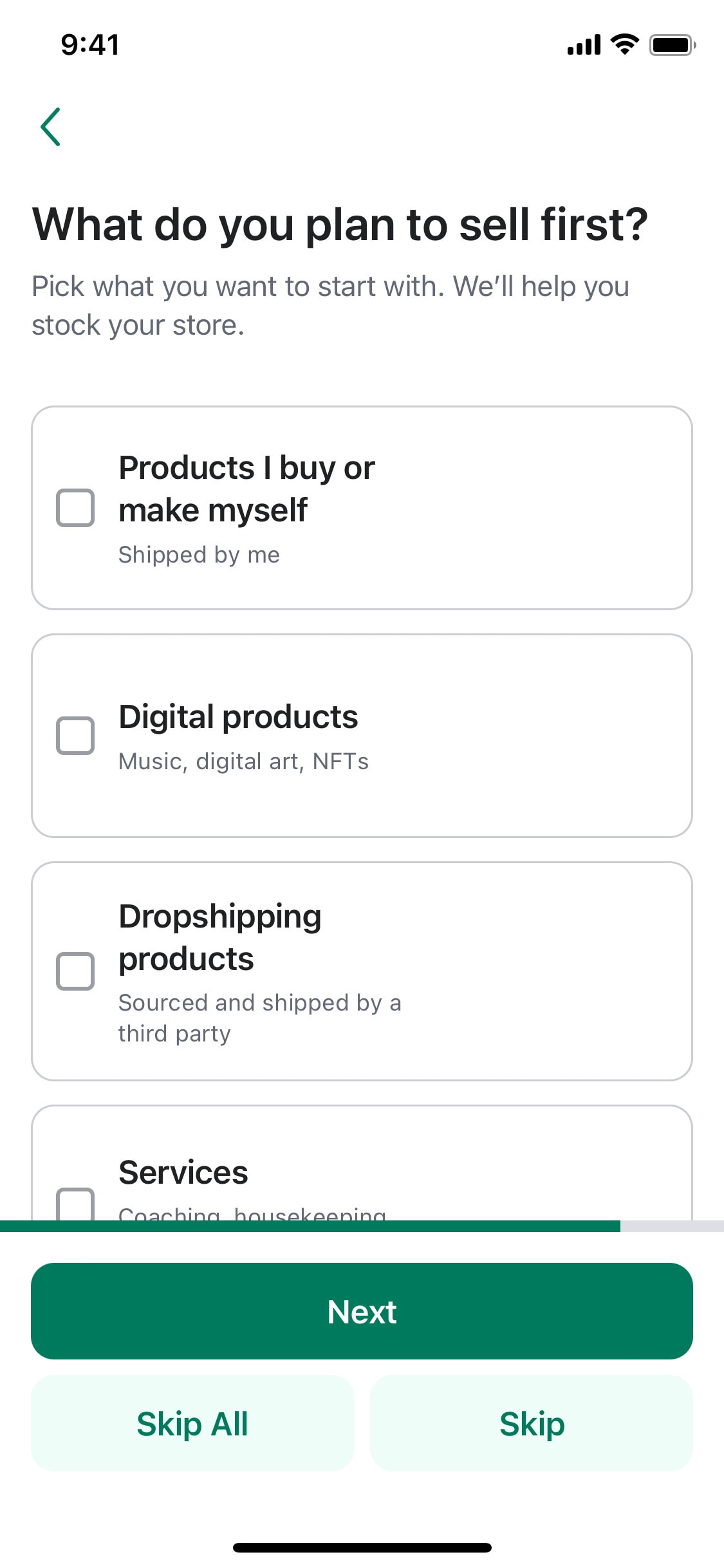 Shopify iOS screen 382