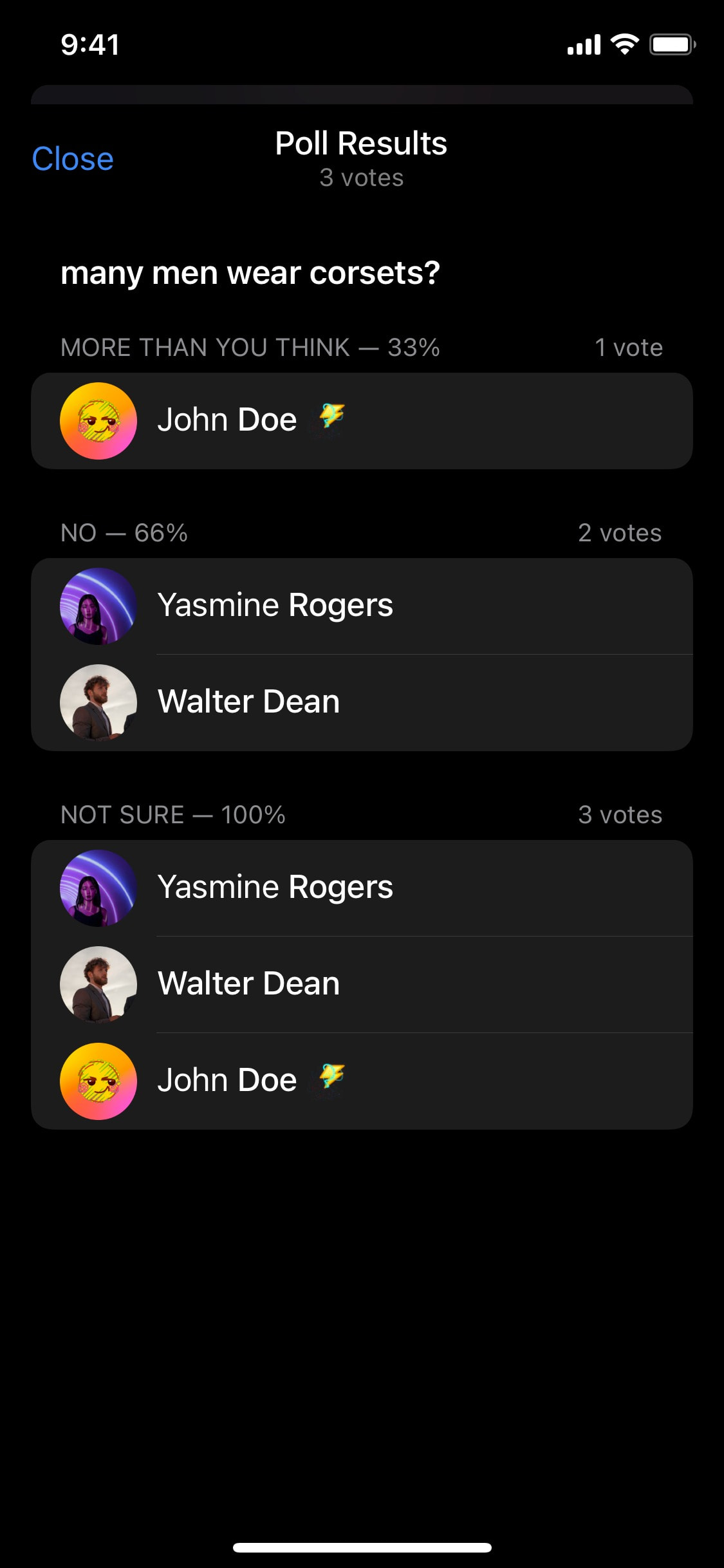 Telegram iOS screen 205