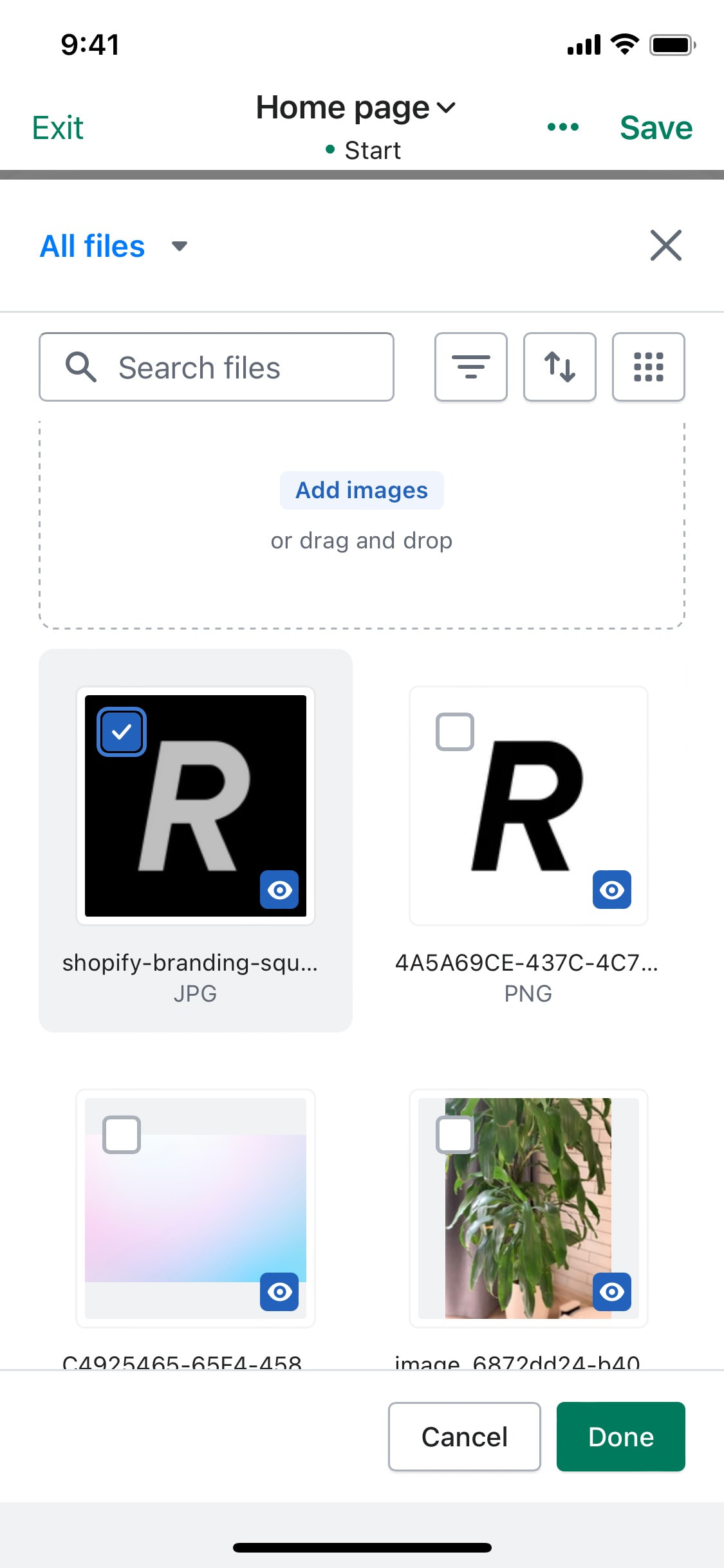 Shopify iOS screen 496