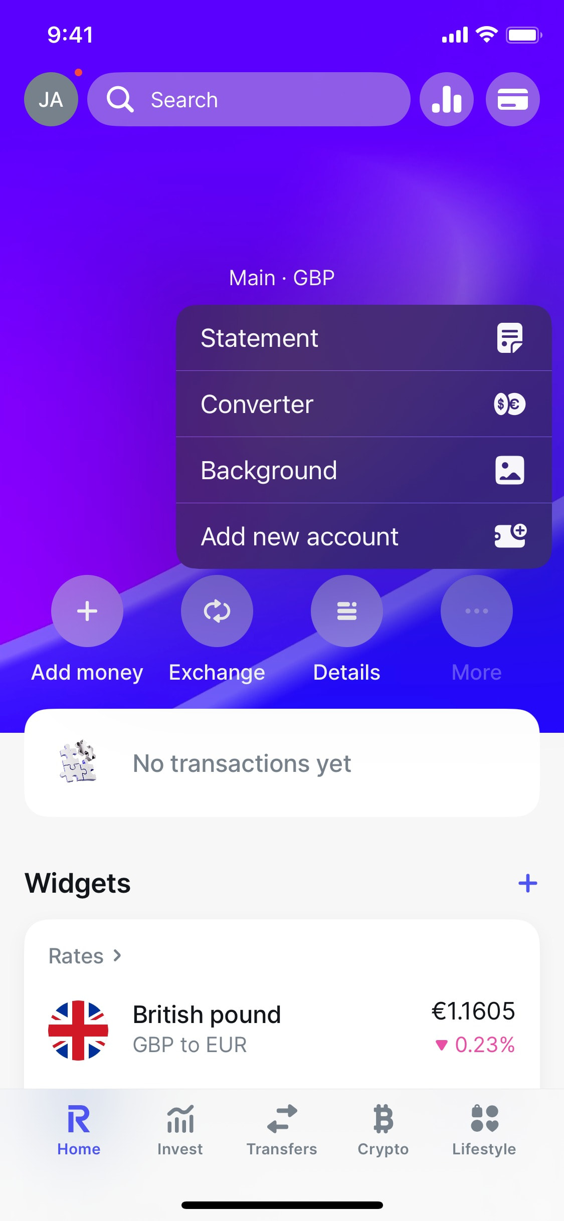 Revolut iOS screen 47