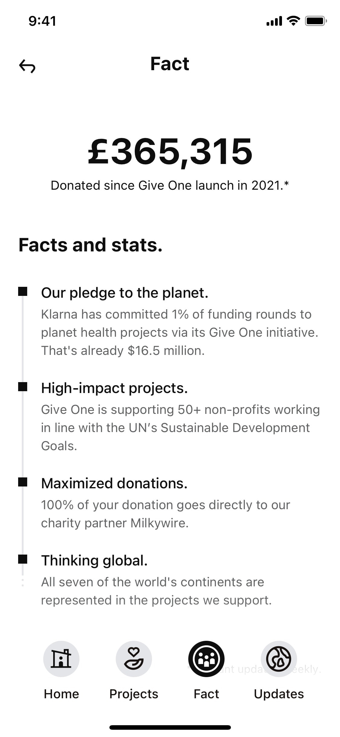 Klarna iOS screen 324