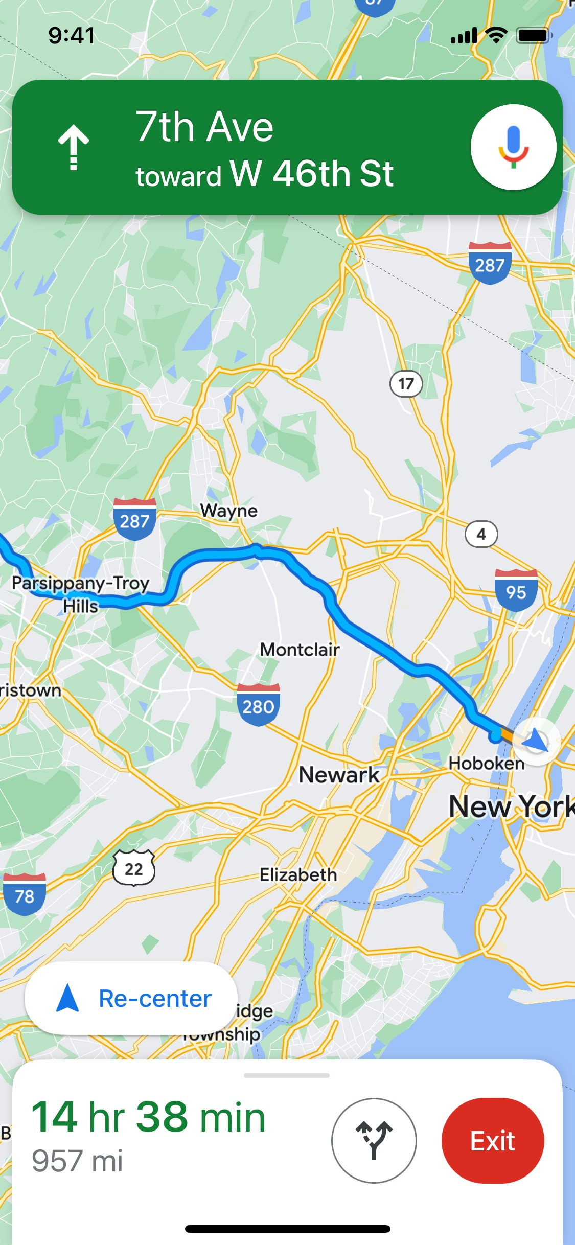 Google Maps iOS screen 492