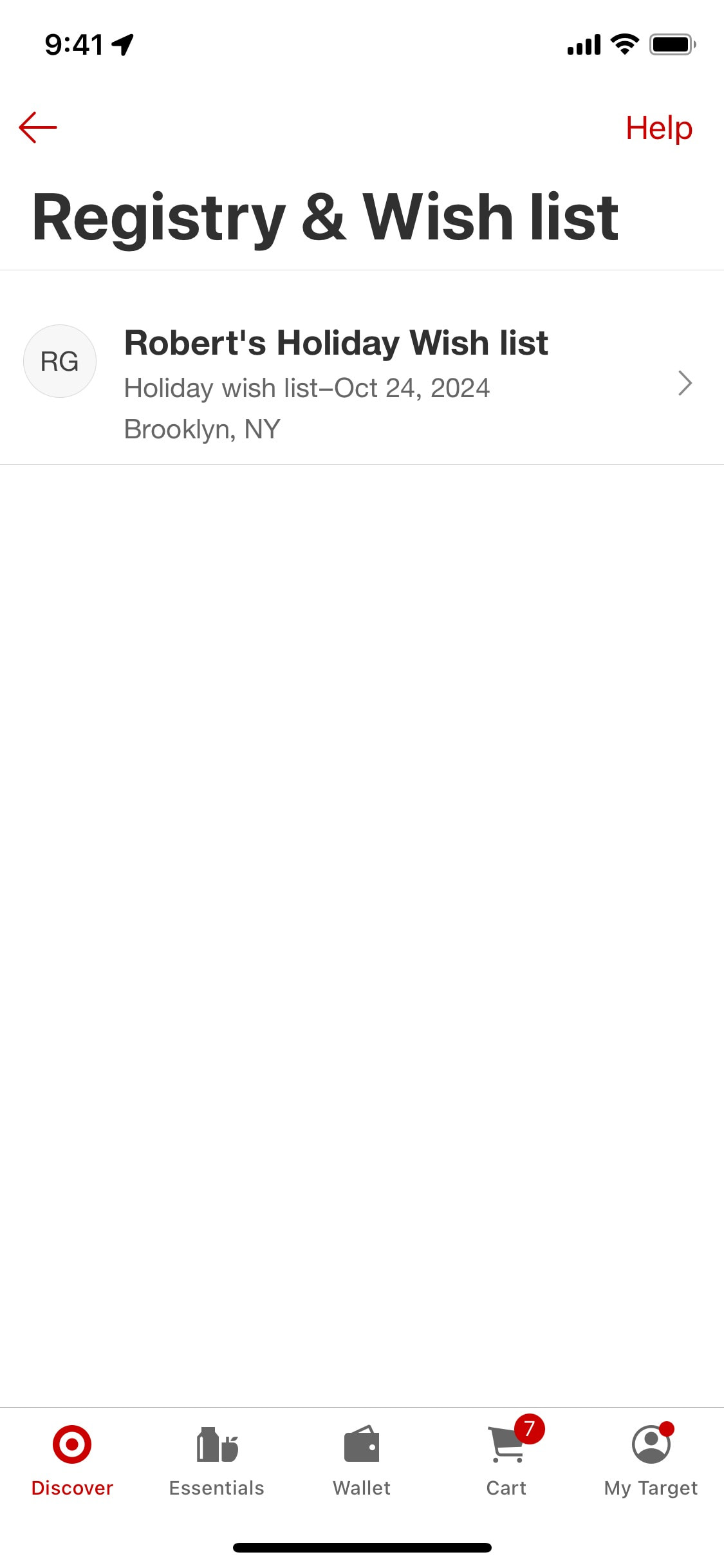 Target iOS screen 293