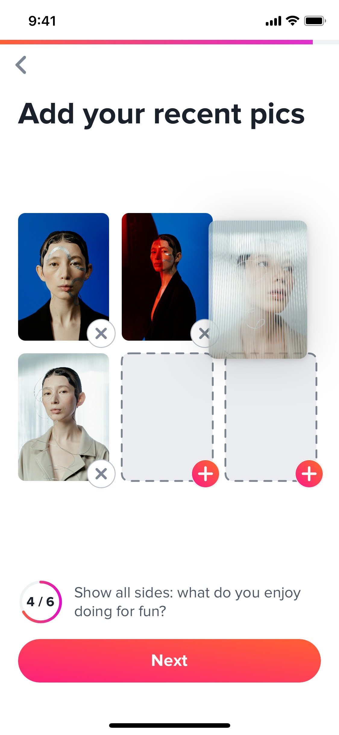 Tinder iOS screen 373