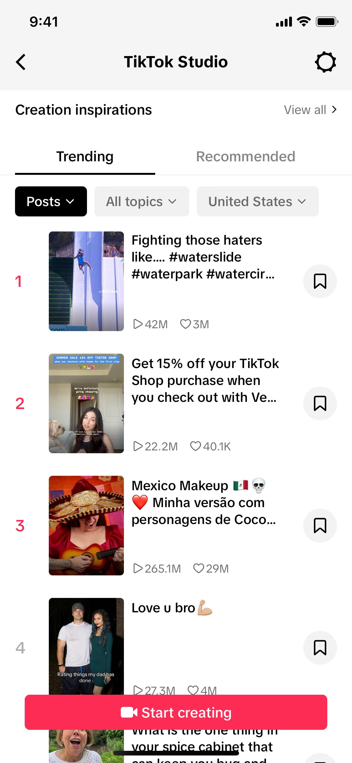 TikTok iOS screen 791