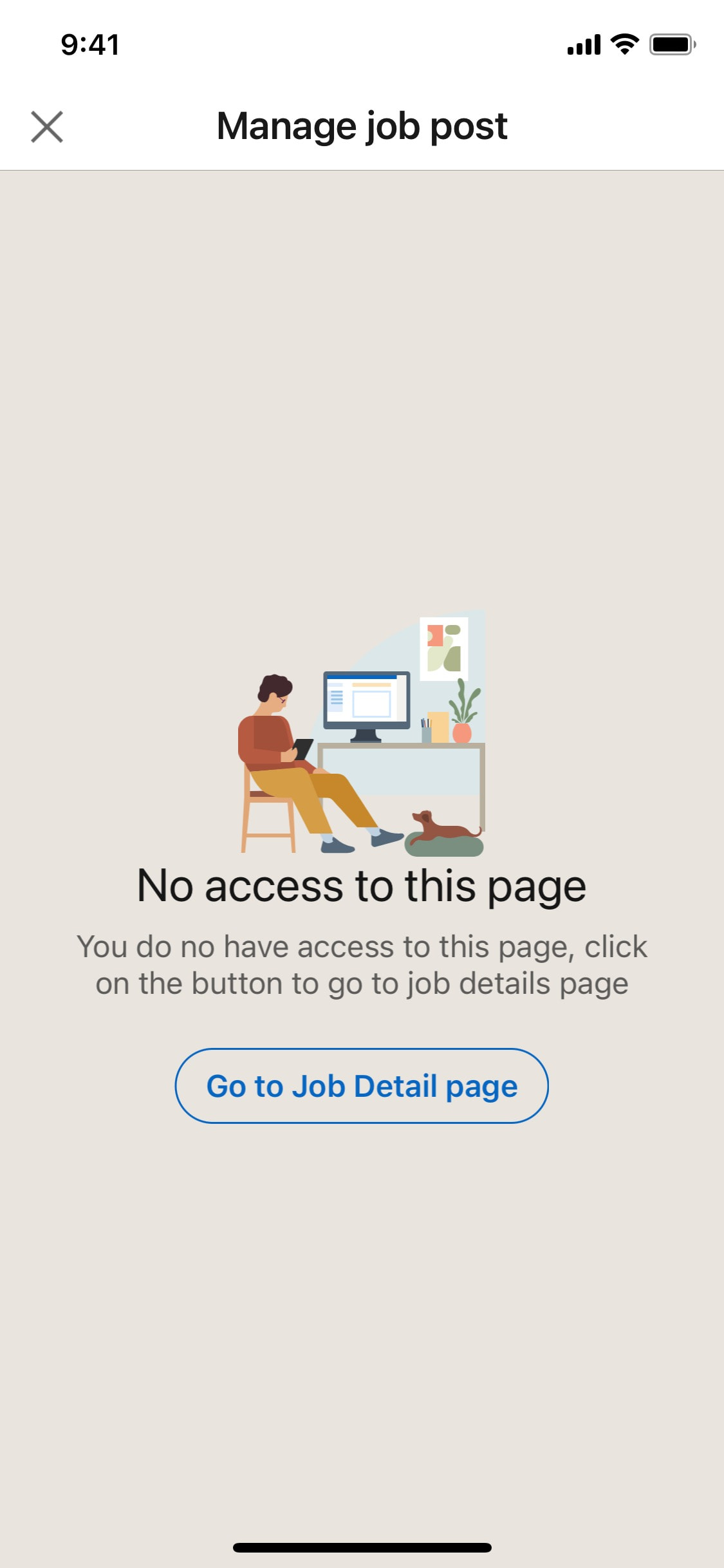 LinkedIn iOS screen 499