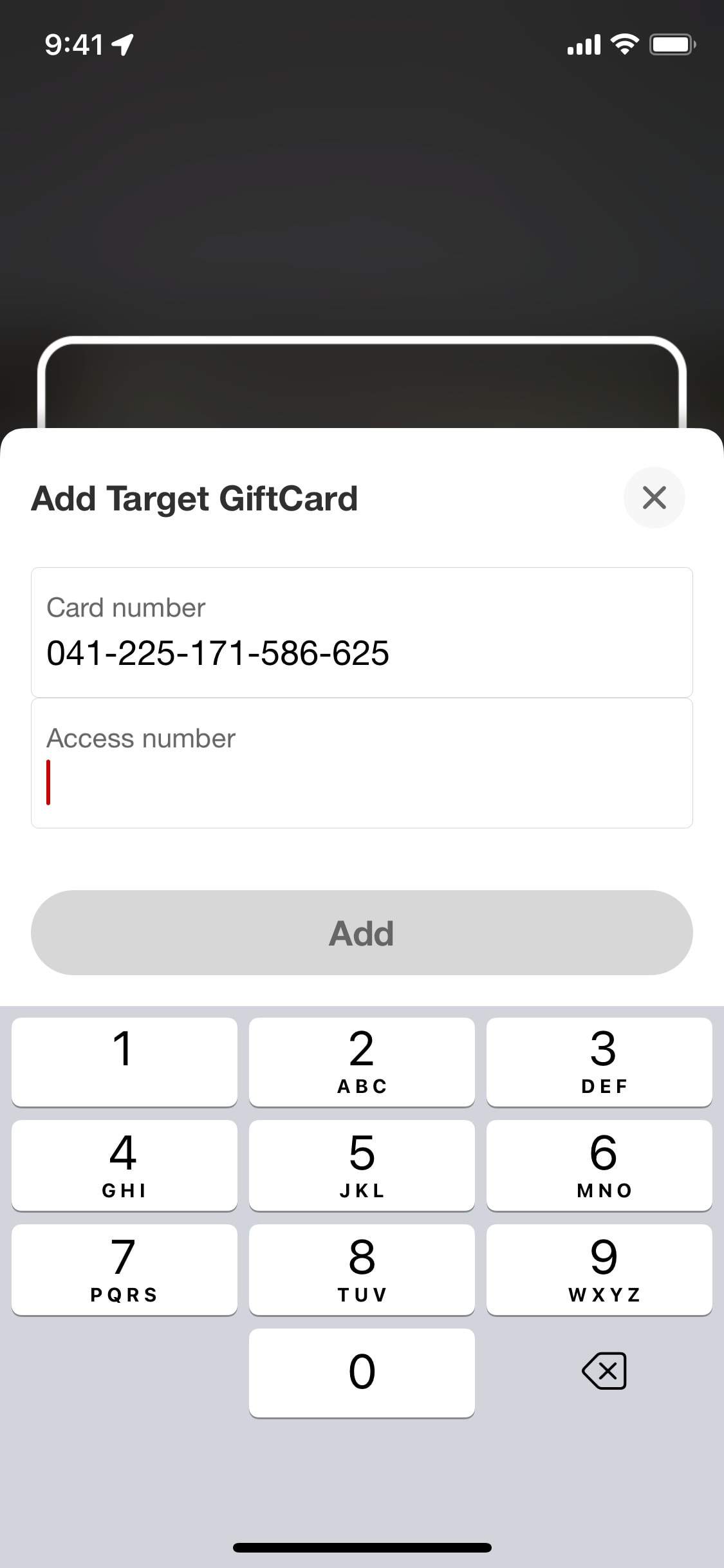 Target iOS screen 729