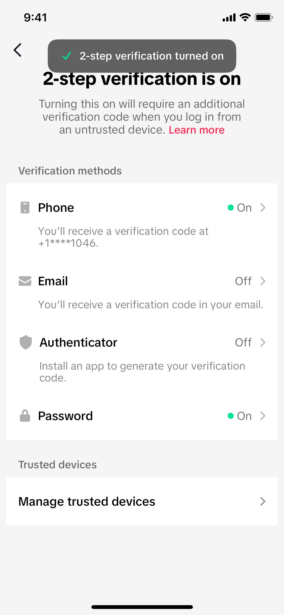 TikTok iOS screen 119