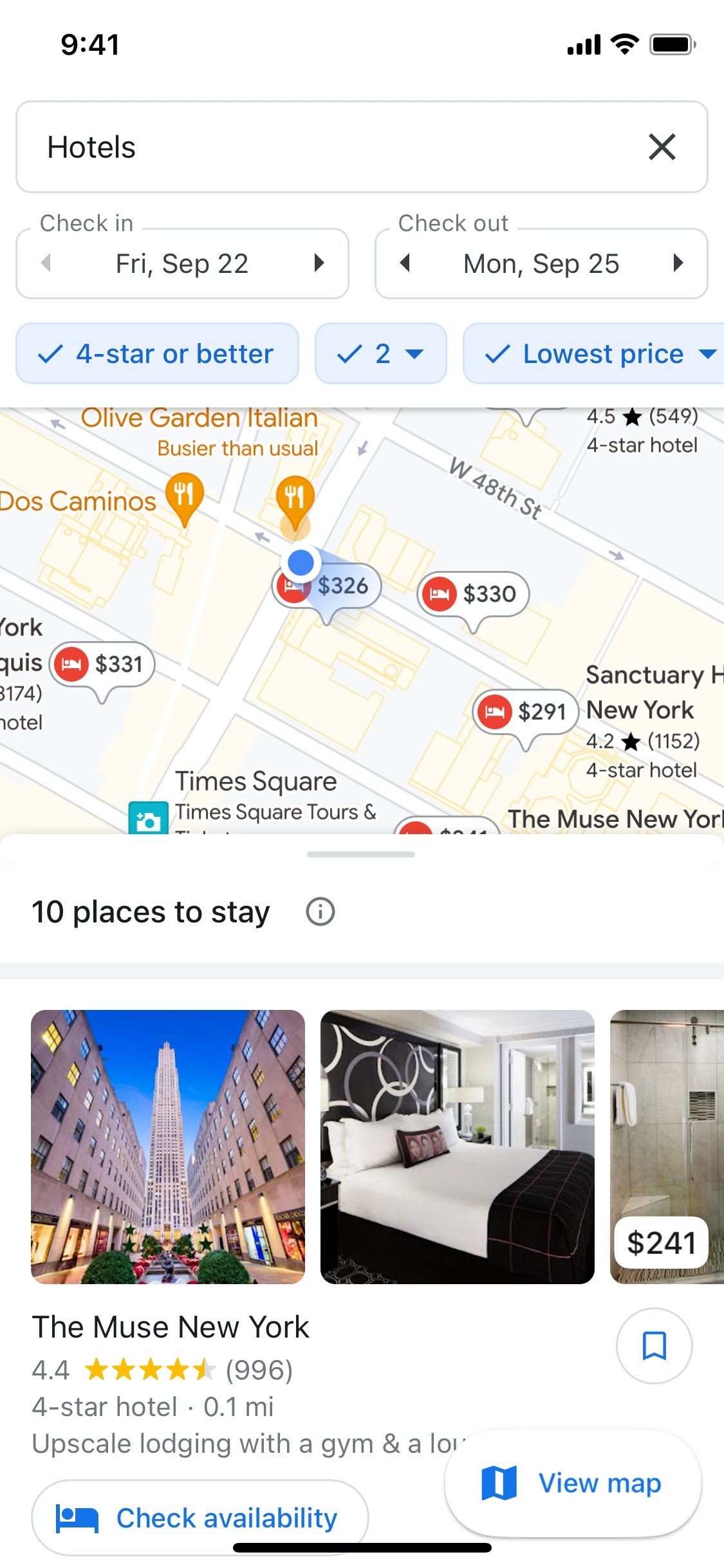 Google Maps iOS screen 655