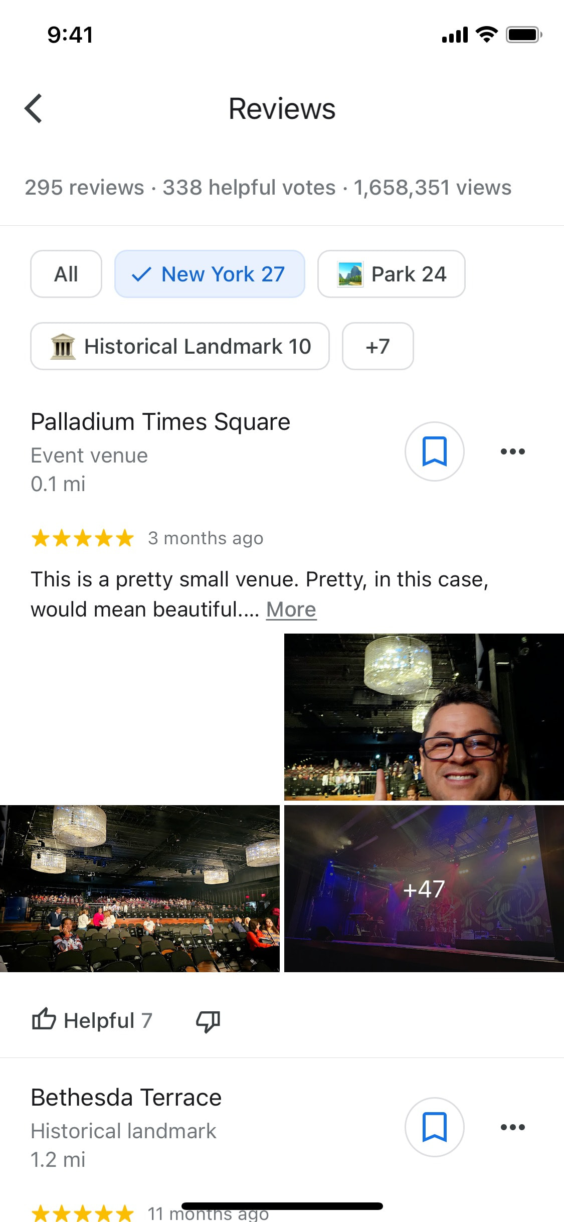 Google Maps iOS screen 732