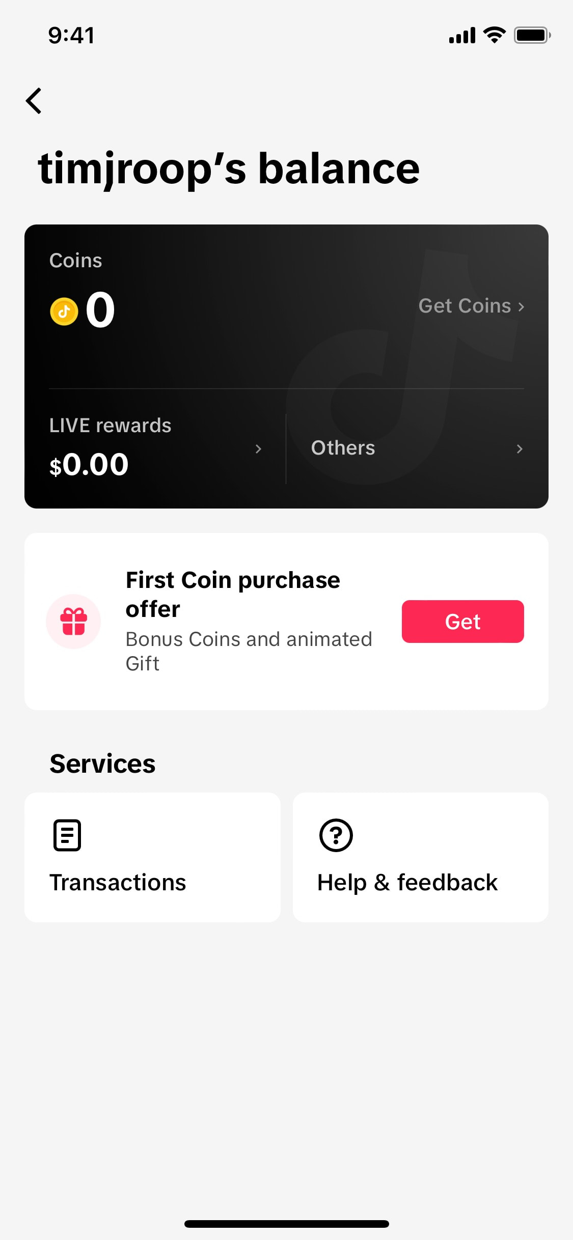 TikTok iOS screen 435