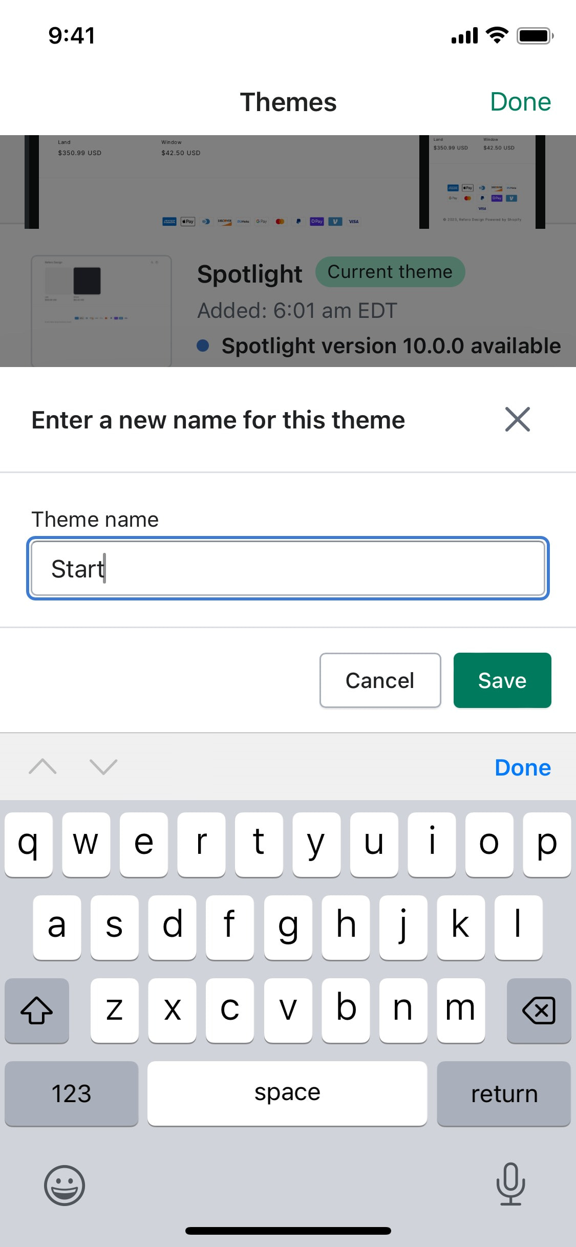 Shopify iOS screen 262