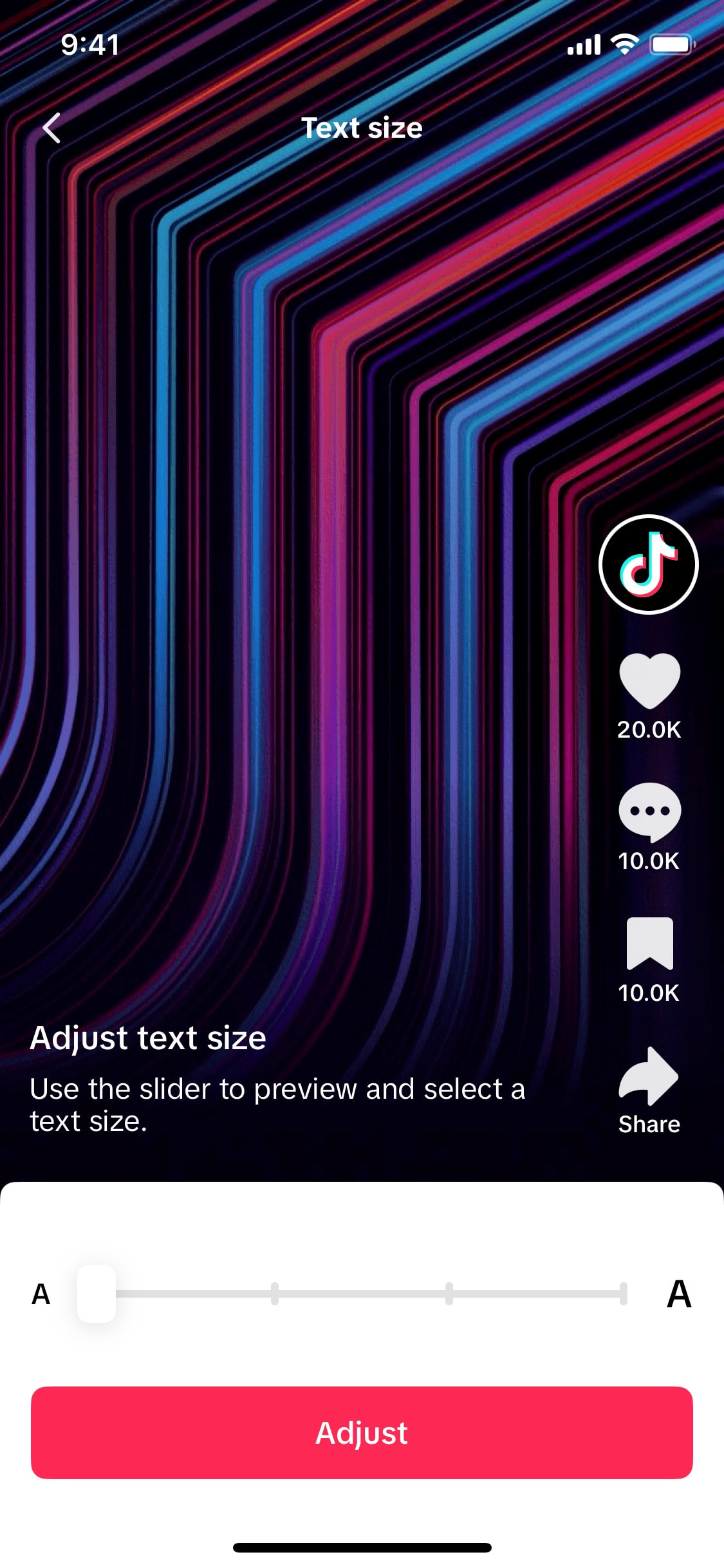 TikTok iOS screen 794