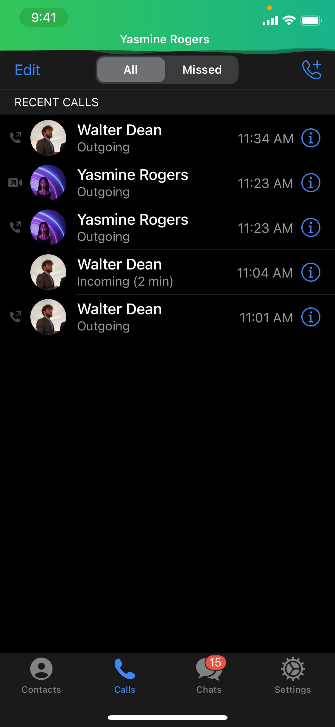 Telegram iOS screen 232
