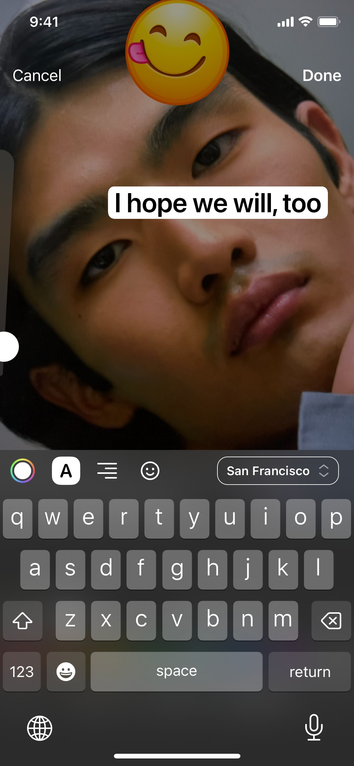 Telegram iOS screen 447