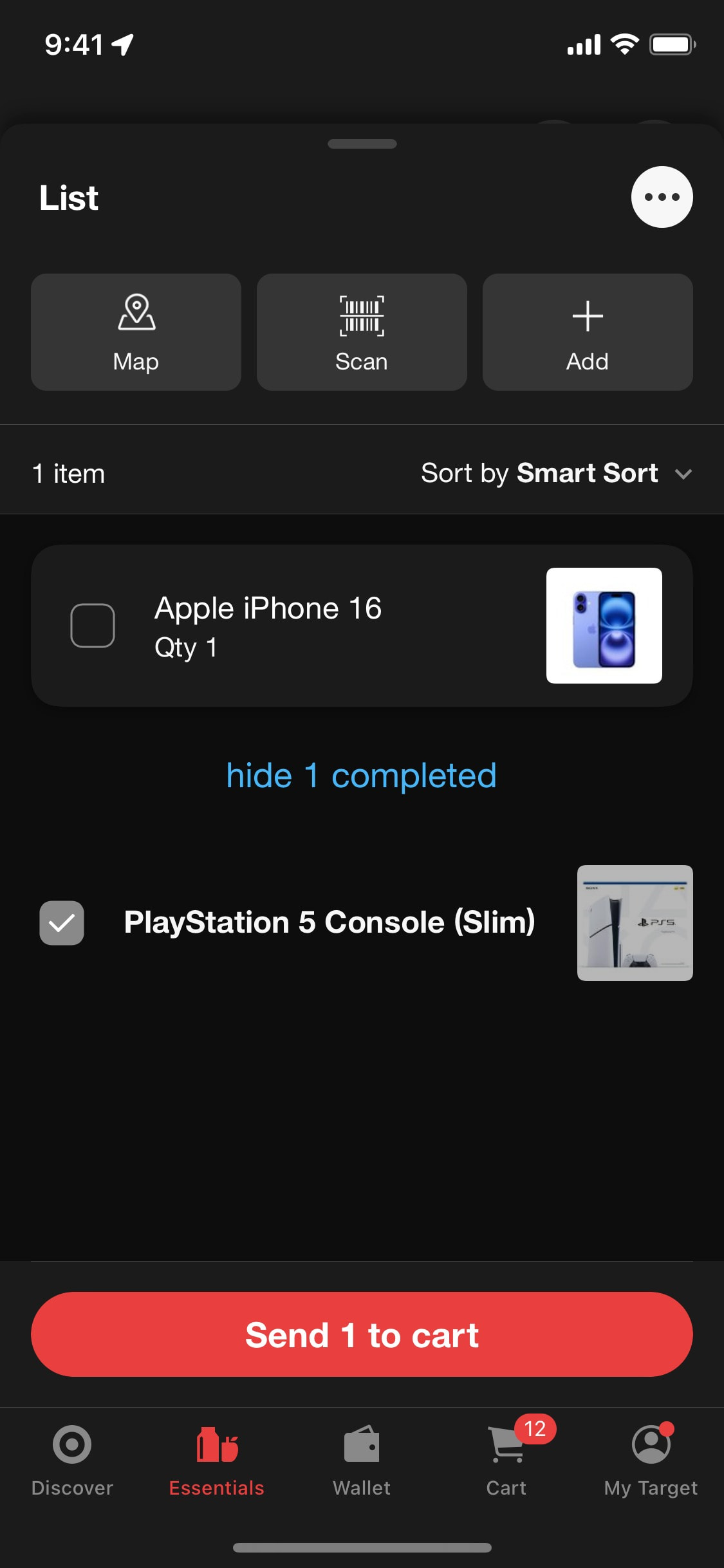 Target iOS screen 387