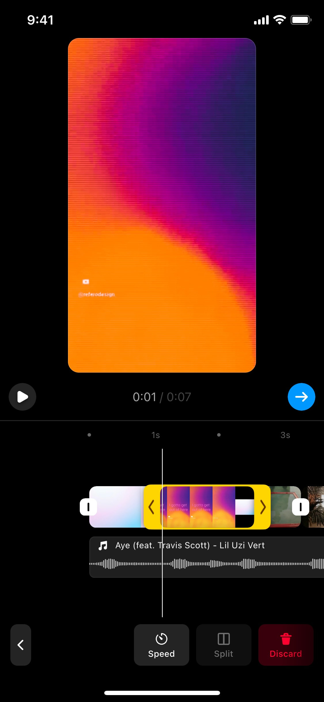 Instagram iOS screen 626