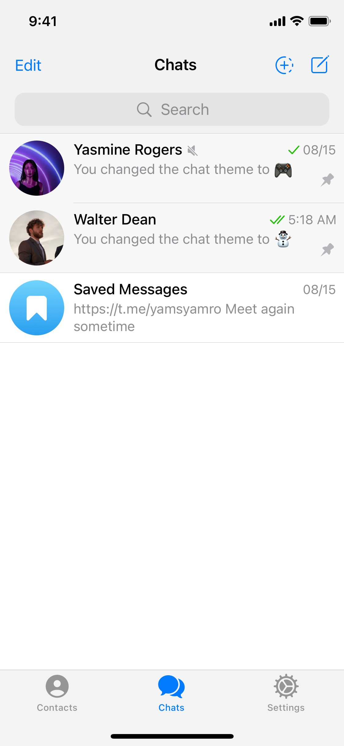 Telegram iOS screen 245