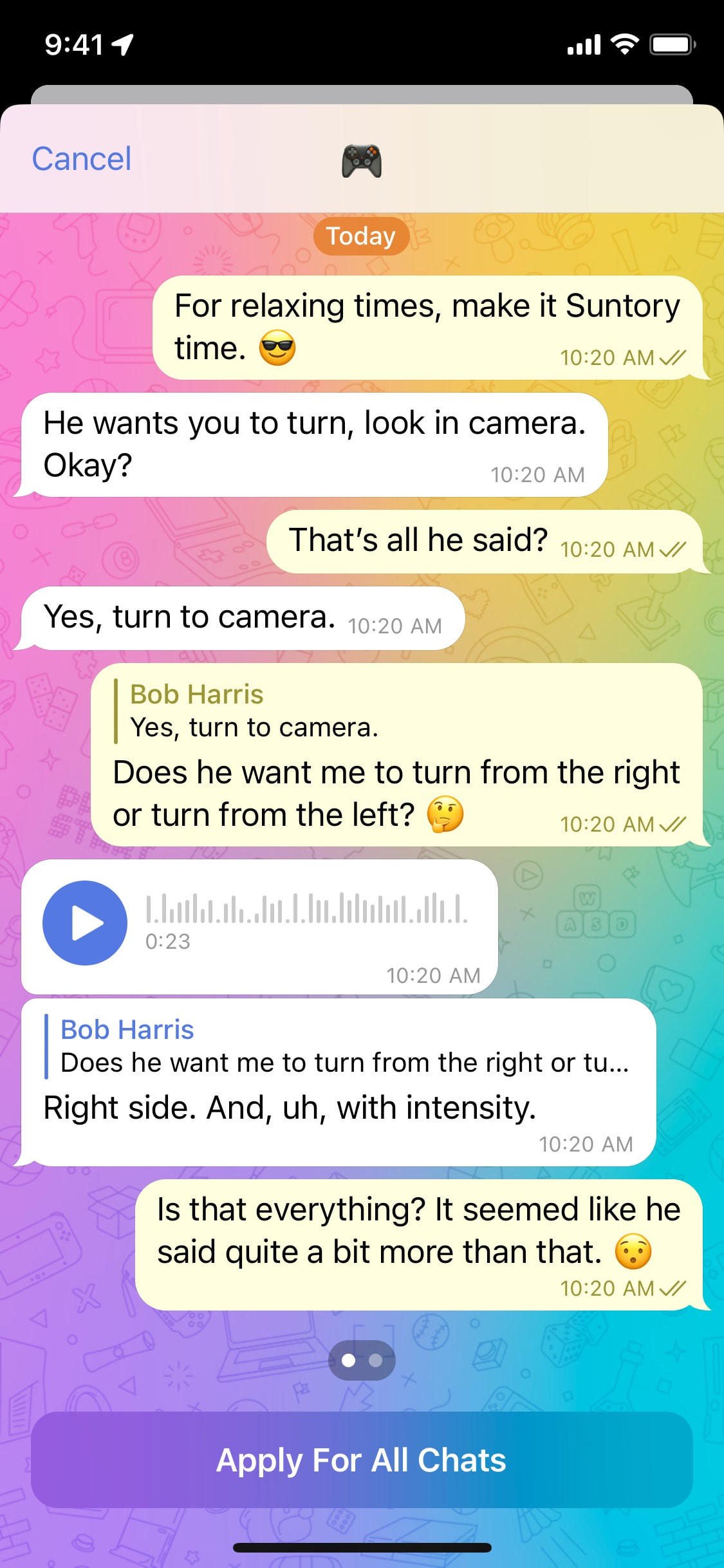 Telegram iOS screen 292