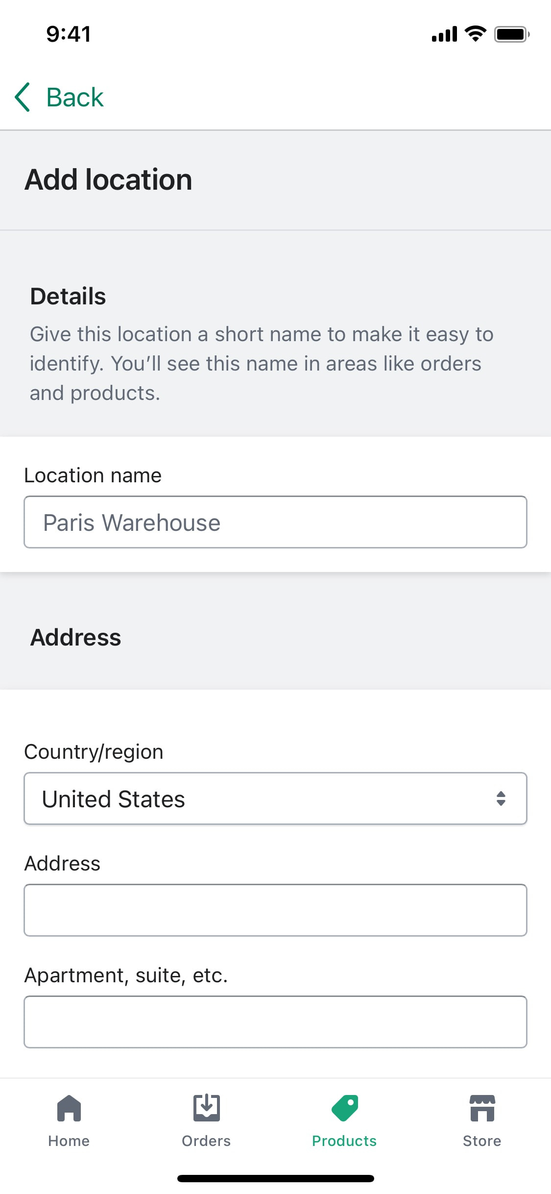 Shopify iOS screen 593