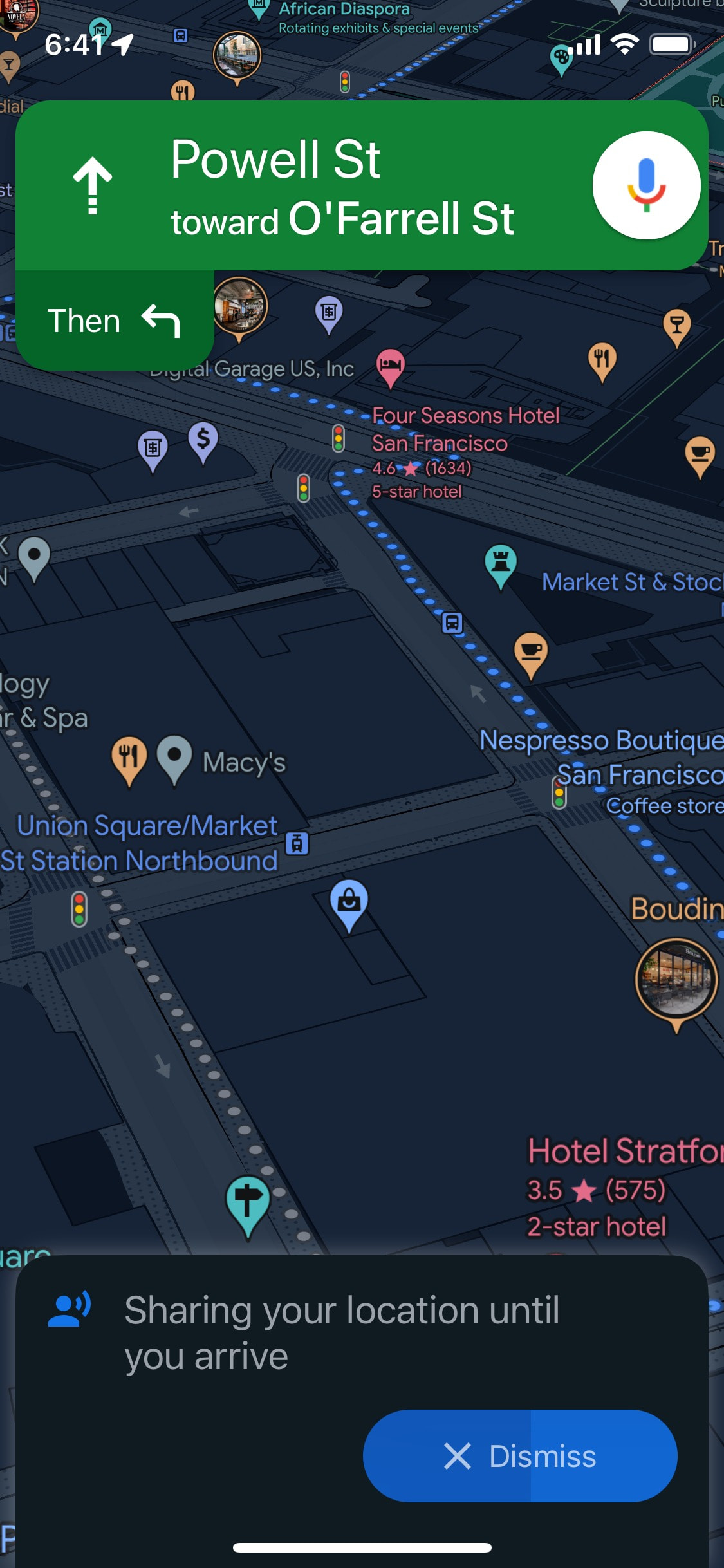 Google Maps iOS screen 102